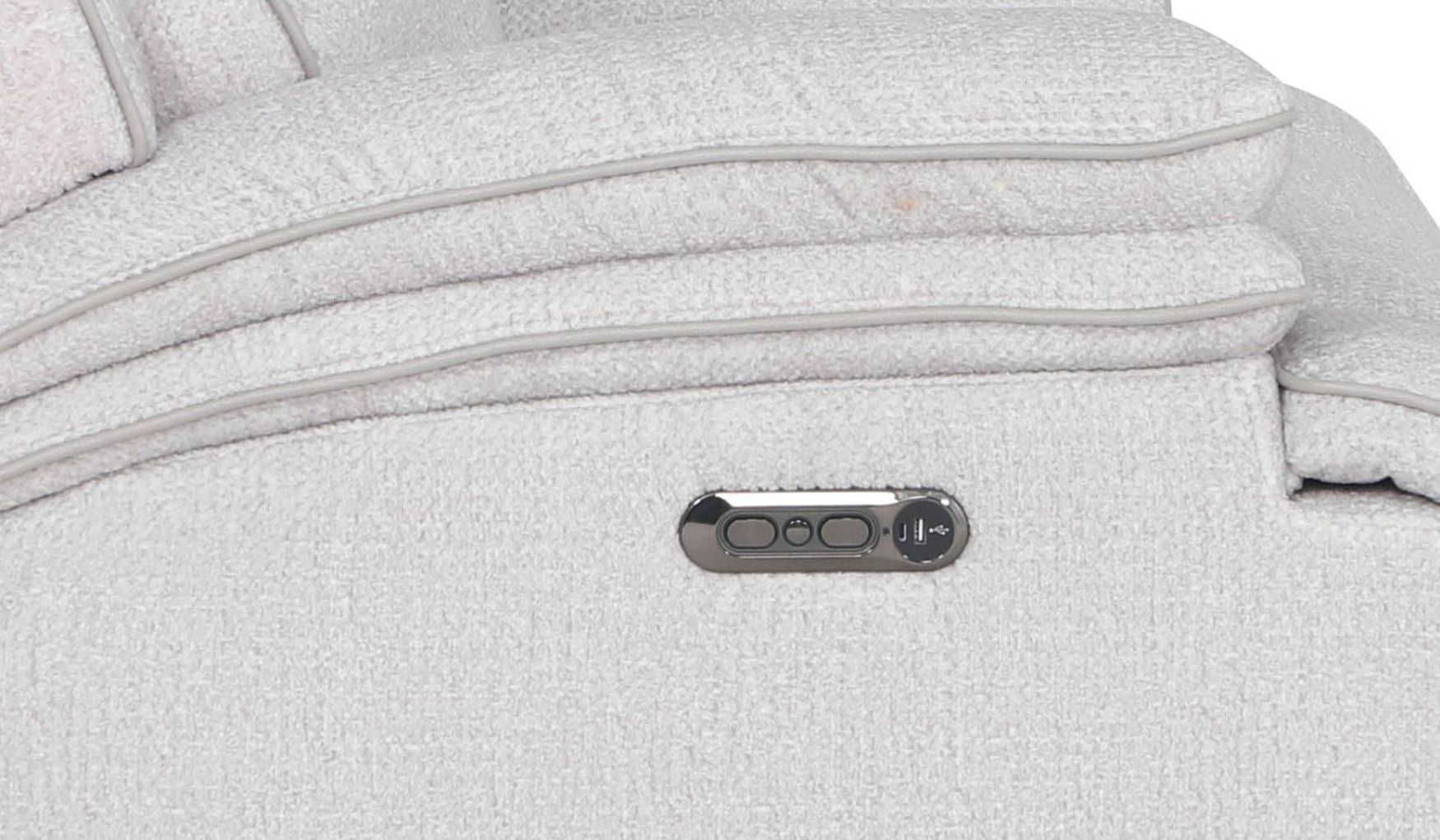 Alpine - Power Left Arm Facing Zero Gravity Recliner P2 - Airy Snow - Urban Living Furniture (Los Angeles, CA)