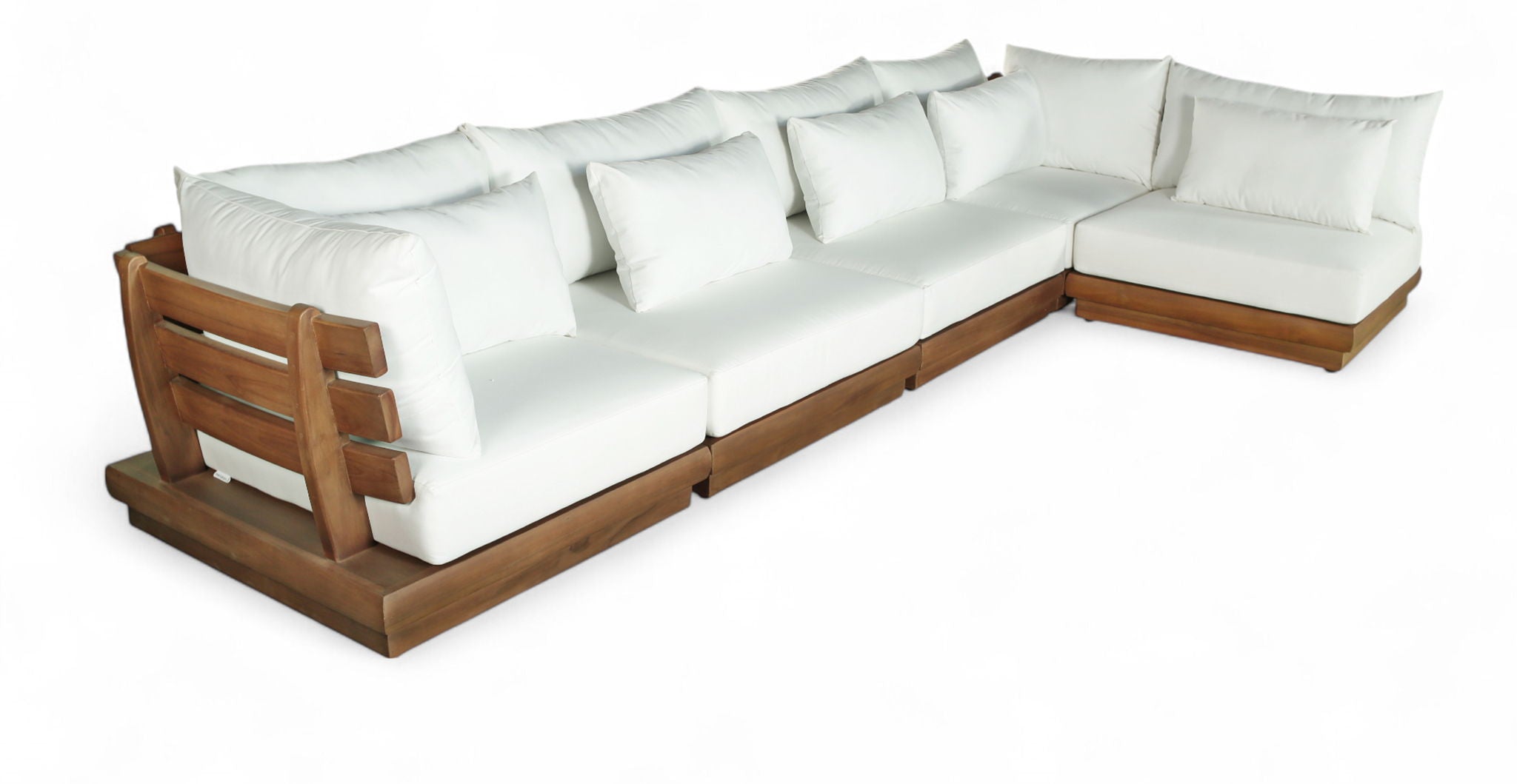 Mirella - 5 Piece Water Resistant Fabric Upholstered Outdoor Patio Modular Sectional - Urban Living Furniture (Los Angeles, CA)