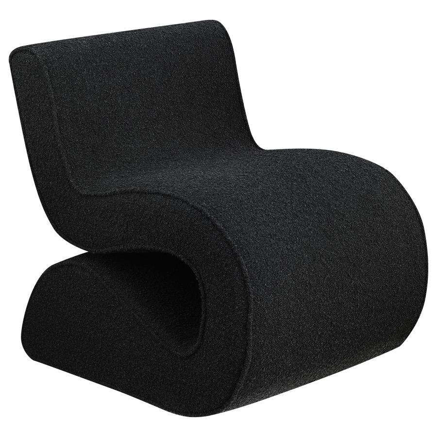 Ronea - Boucle Upholstered Armless Curved Chair - Urban Living Furniture (Los Angeles, CA)