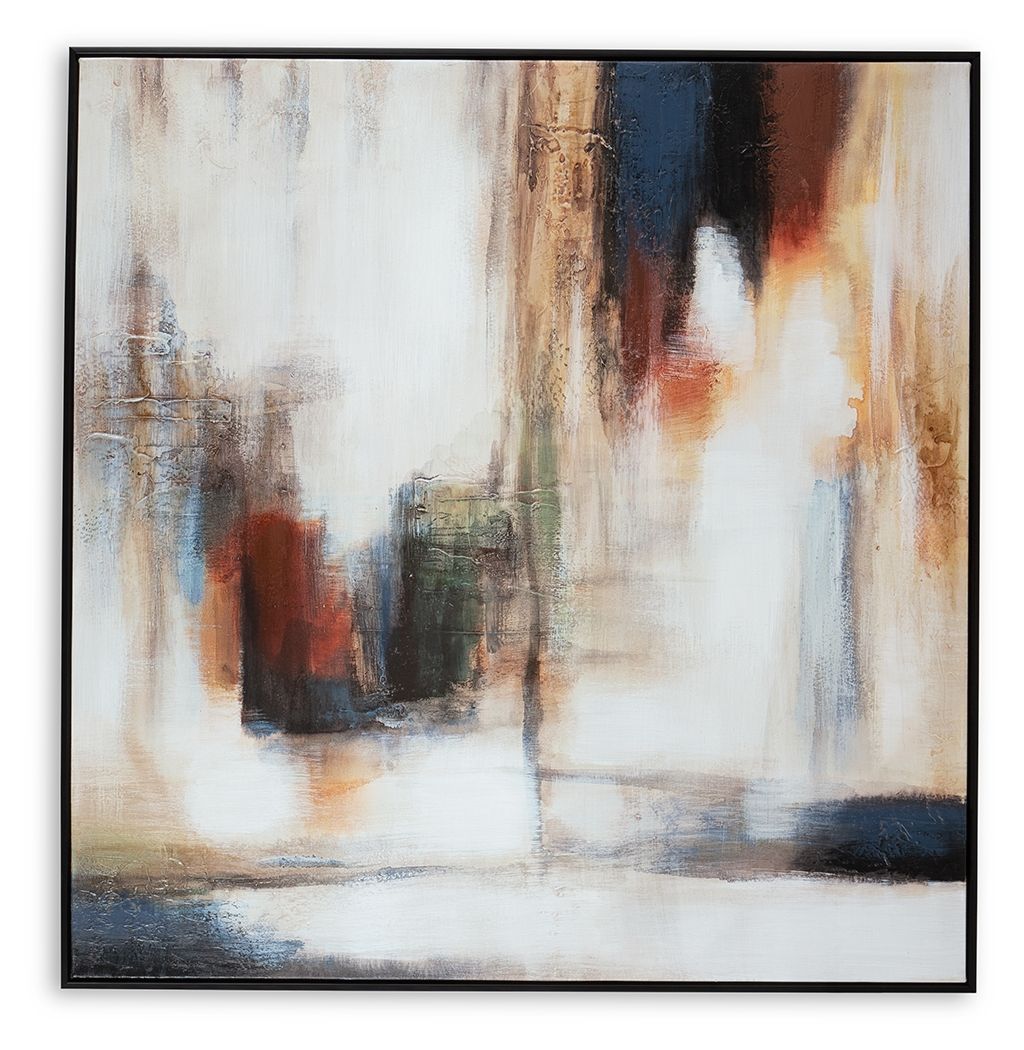 Pigeonford - White / Teal / Gold - Wall Art - Urban Living Furniture (Los Angeles, CA)