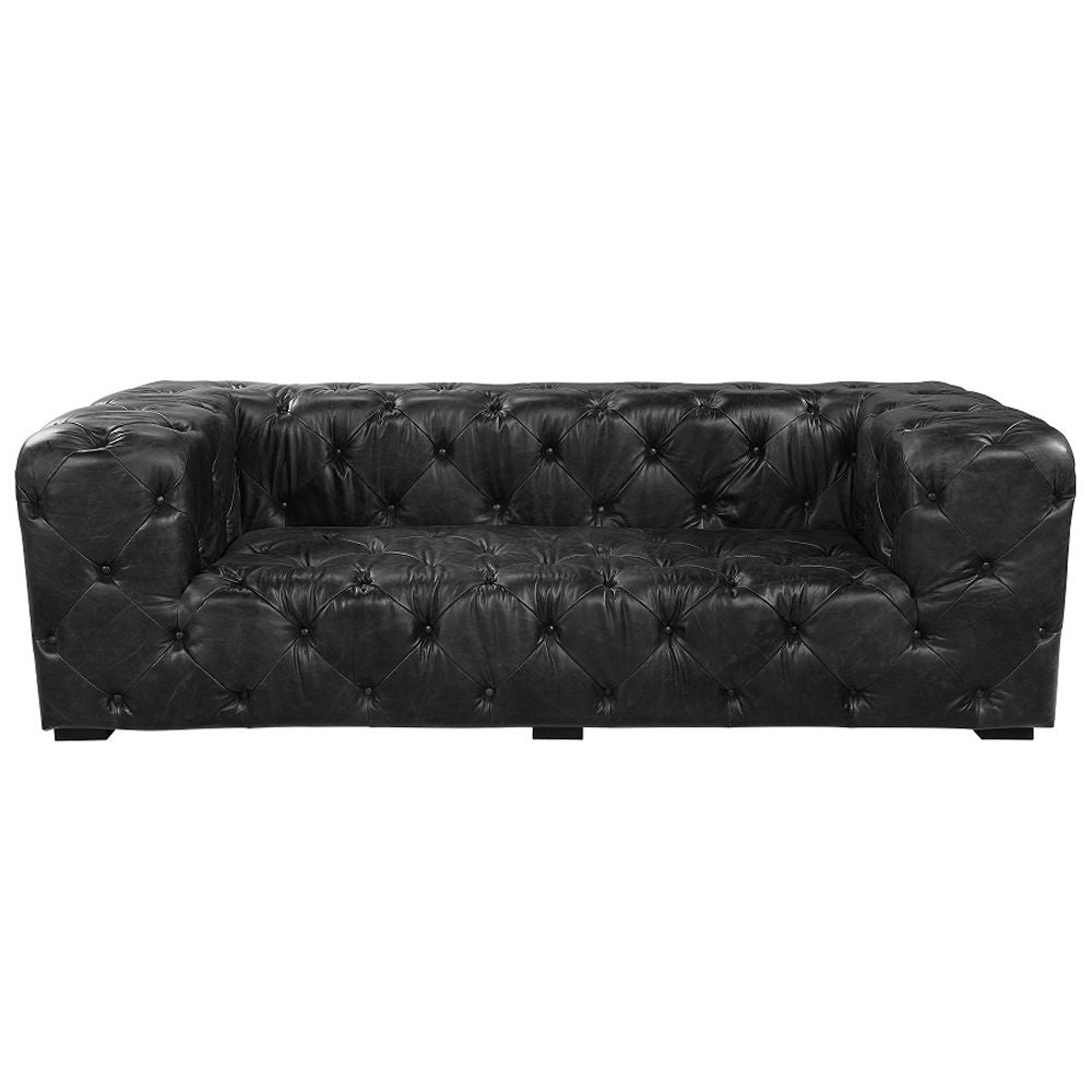 Brancaster - Sofa - Black Top Grain Leather & Aluminum - Urban Living Furniture (Los Angeles, CA)