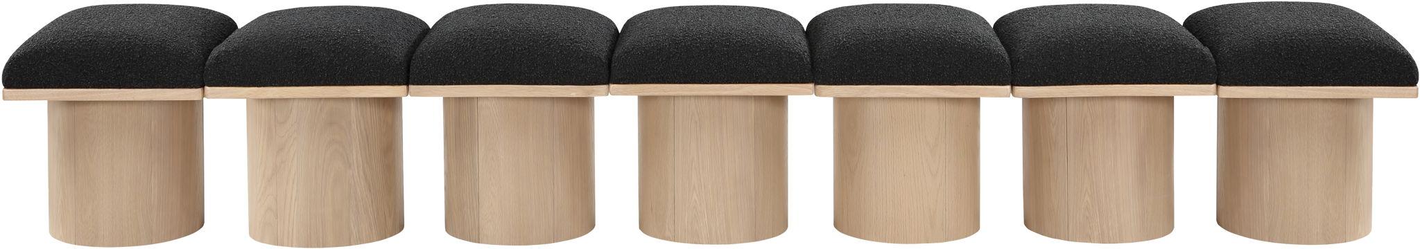 Pavilion - 7 Piece Modular Bench With Natural Base