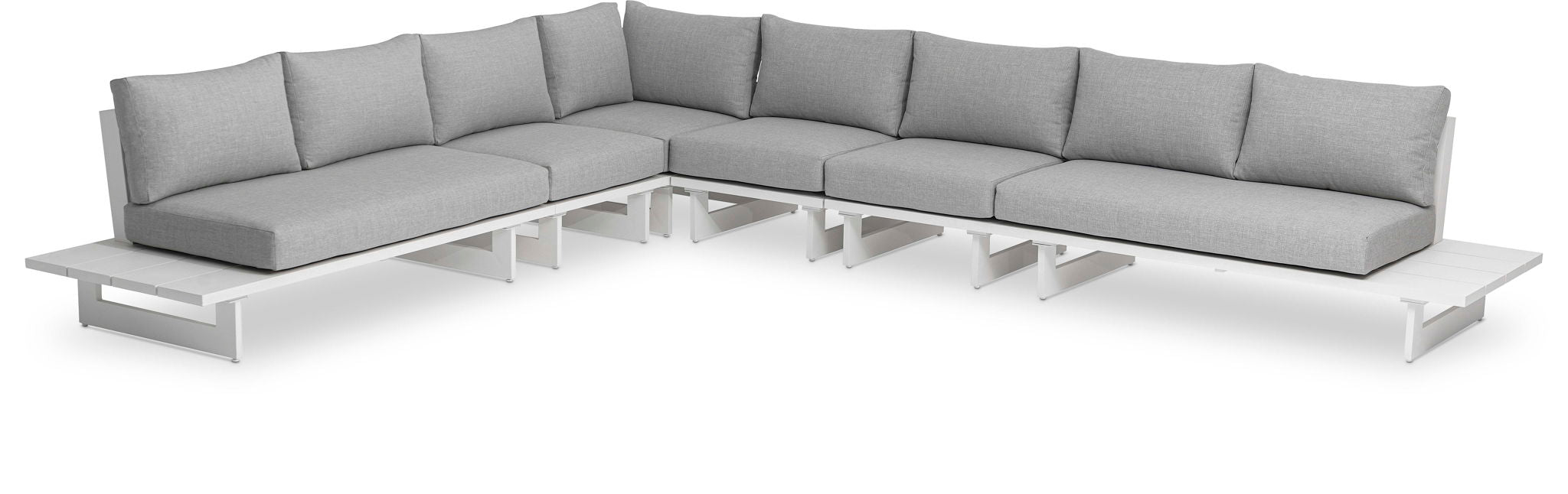 Maldives - 6 Piece Water Resistant Outdoor Patio Modular Sectional With White Base - Urban Living Furniture (Los Angeles, CA)