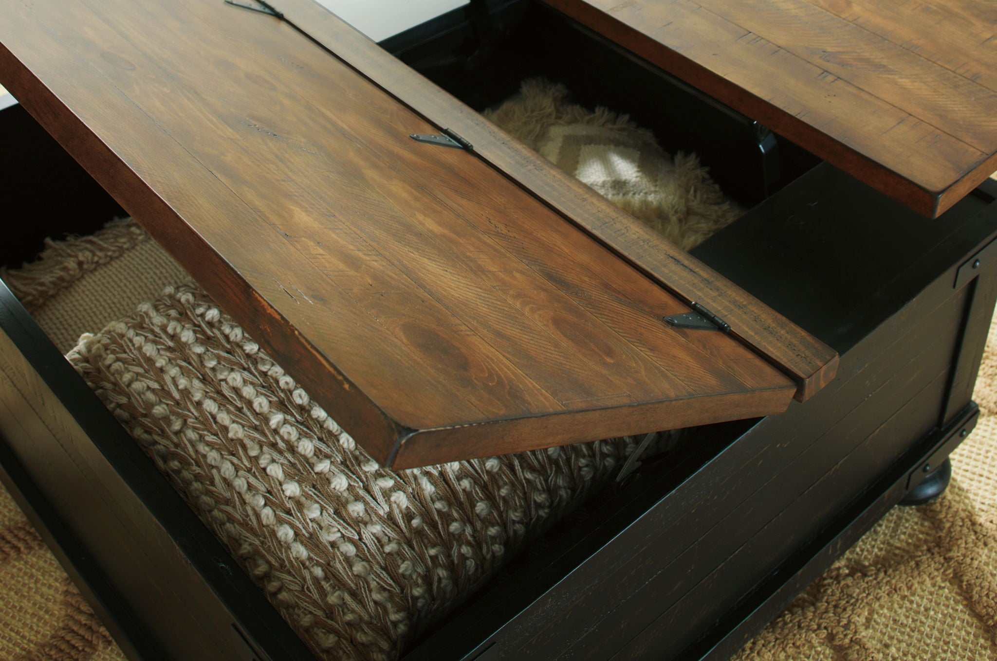 Valebeck - Lift Top Cocktail Table - Black / Brown - Urban Living Furniture (Los Angeles, CA)