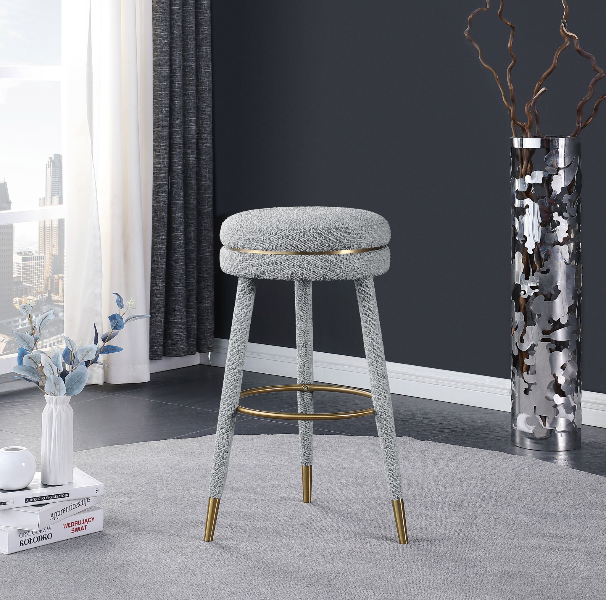 Coral - Bar Stool - Gray - Urban Living Furniture (Los Angeles, CA)
