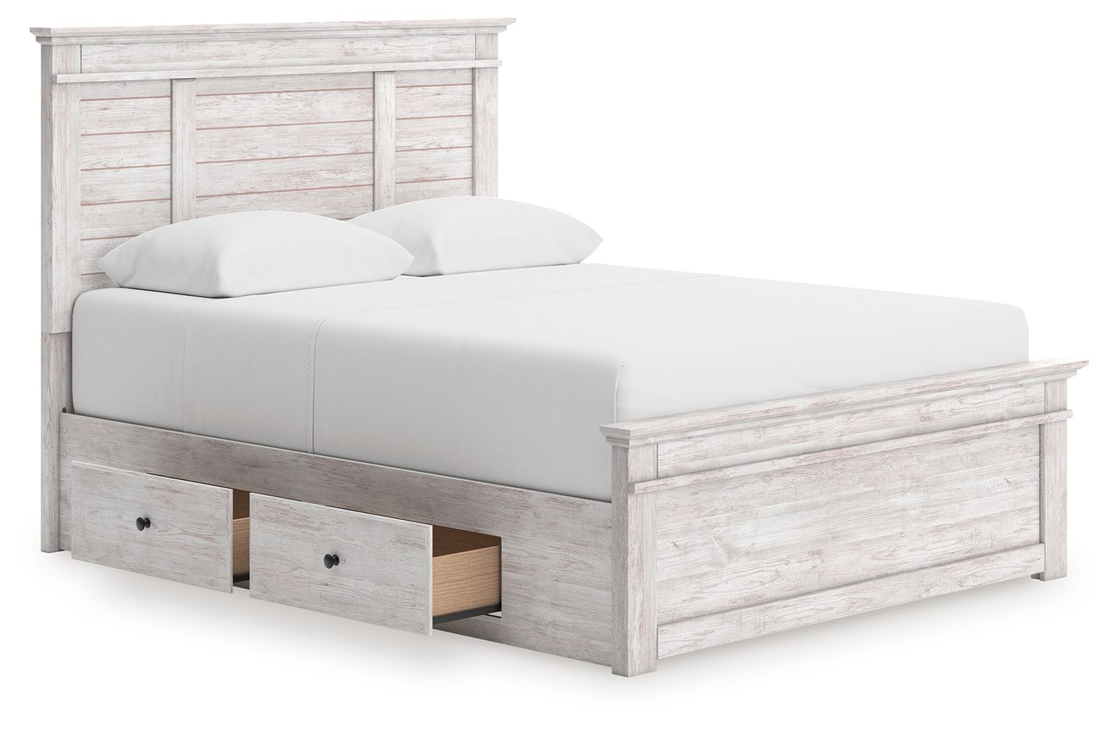 Makidern - Panel Storage Bed With Under Bed Storage Unit - Urban Living Furniture (Los Angeles, CA)