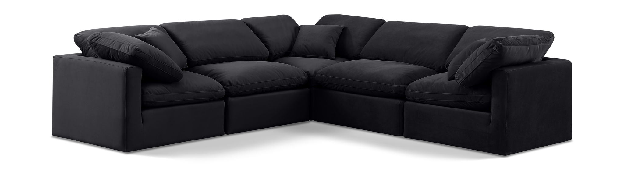 Indulge - Velvet 5 Piece Modular Corner Sectional - Urban Living Furniture (Los Angeles, CA)