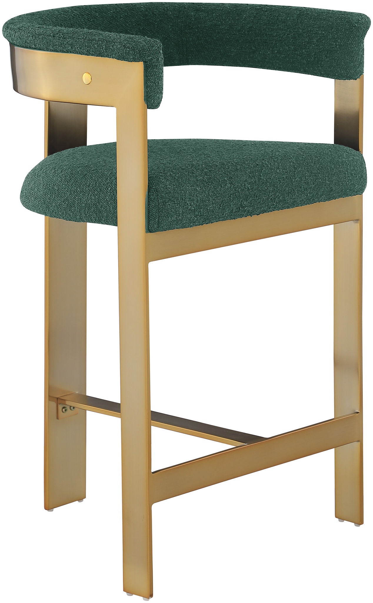 Romeo - Boucle Counter Stool With Gold Base (Set of 2) - Urban Living Furniture (Los Angeles, CA)