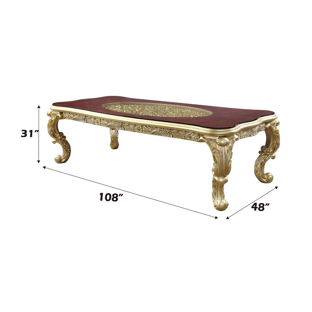 Cabriole - Dining Table - Gold - Urban Living Furniture (Los Angeles, CA)