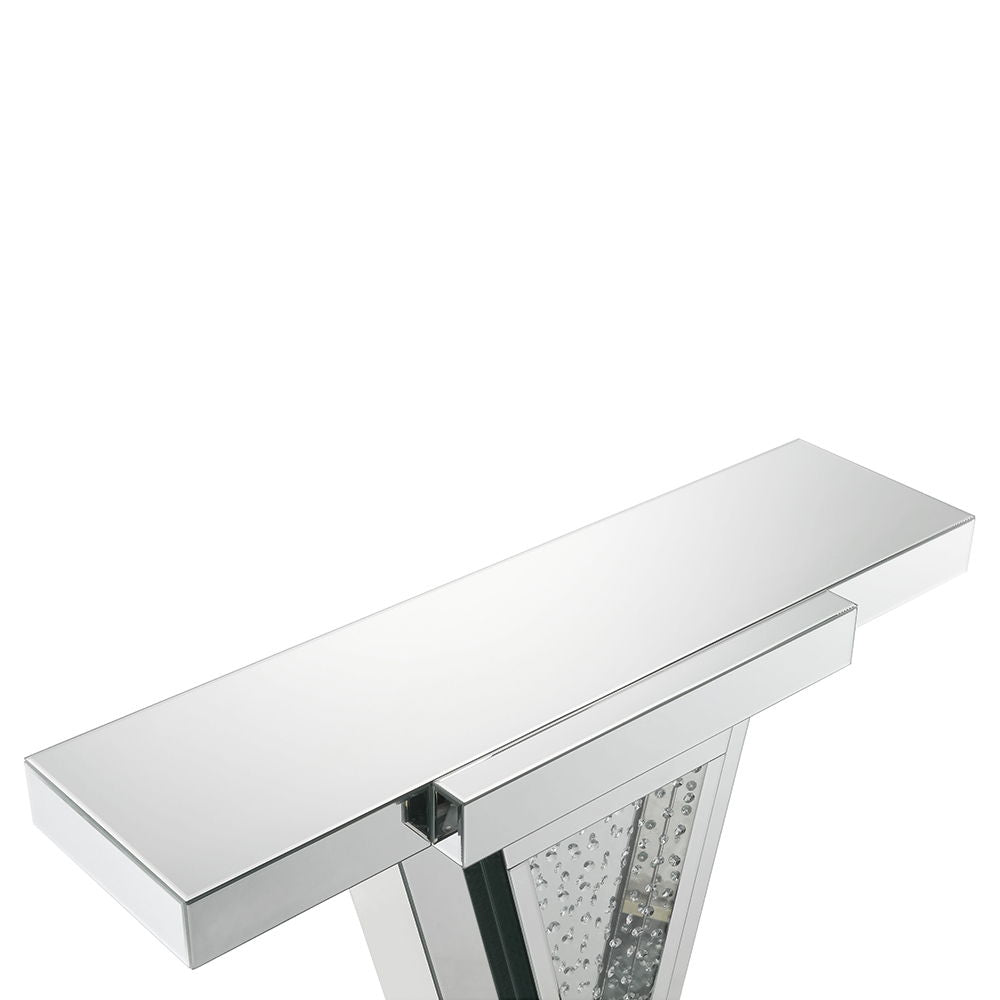 Nysa - 32"H Console Table - Mirrored & Faux Crystals - Urban Living Furniture (Los Angeles, CA)