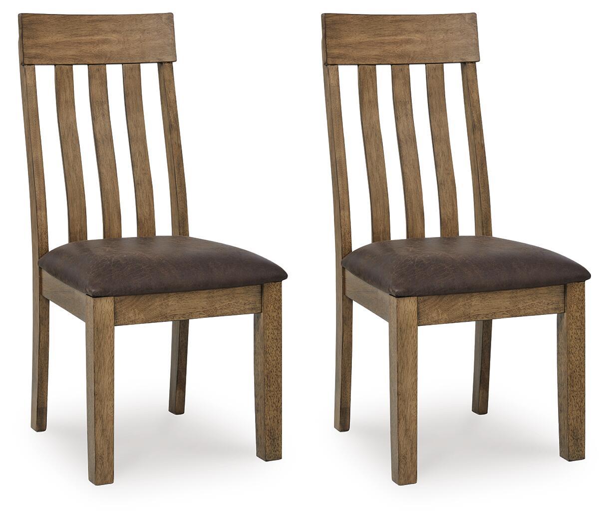 Urbinforte - Dining Upholstered Side Chair (Set of 2) - Light Brown - Urban Living Furniture (Los Angeles, CA)