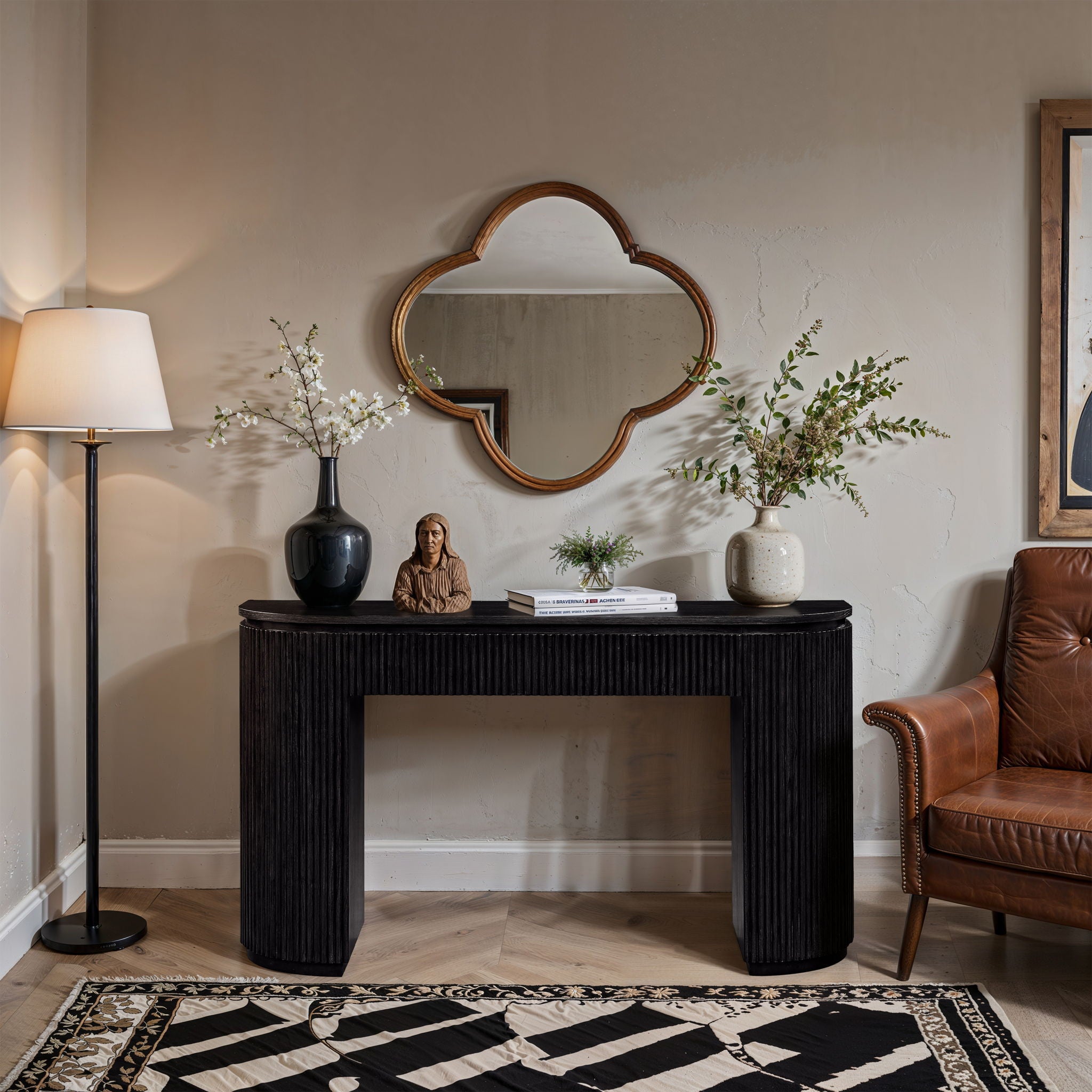 Astrid - Solid Wood And Oak Veneer Console Table - Urban Living Furniture (Los Angeles, CA)