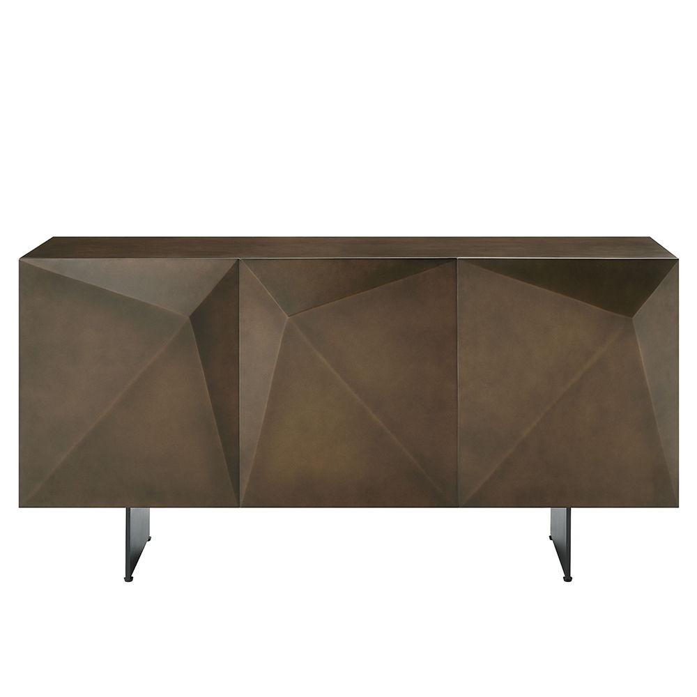 Malika - Ceramic Top Server - Copper Cross Brushed - Urban Living Furniture (Los Angeles, CA)