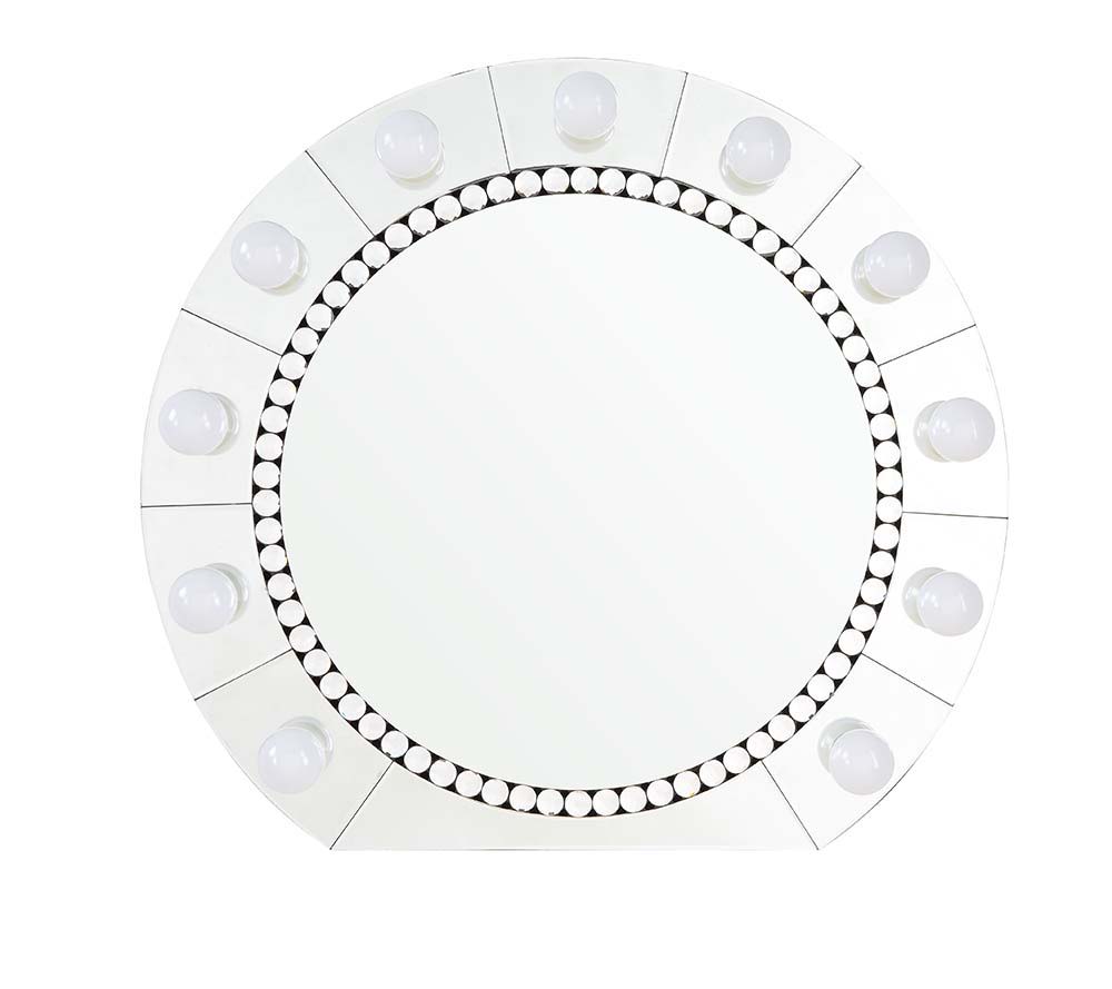 Farai - 29" Accent Mirror - Mirrored & Faux Crystal Diamonds - Urban Living Furniture (Los Angeles, CA)