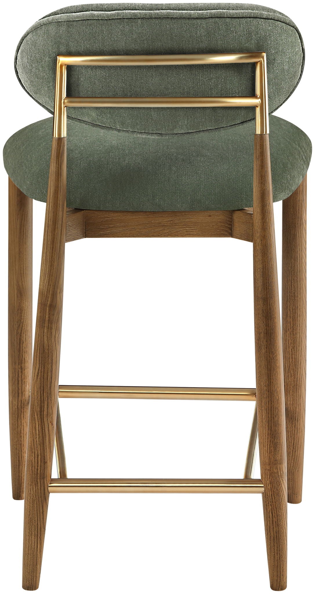 Riccio - Fabric Stool - Walnut Frame - Urban Living Furniture (Los Angeles, CA)