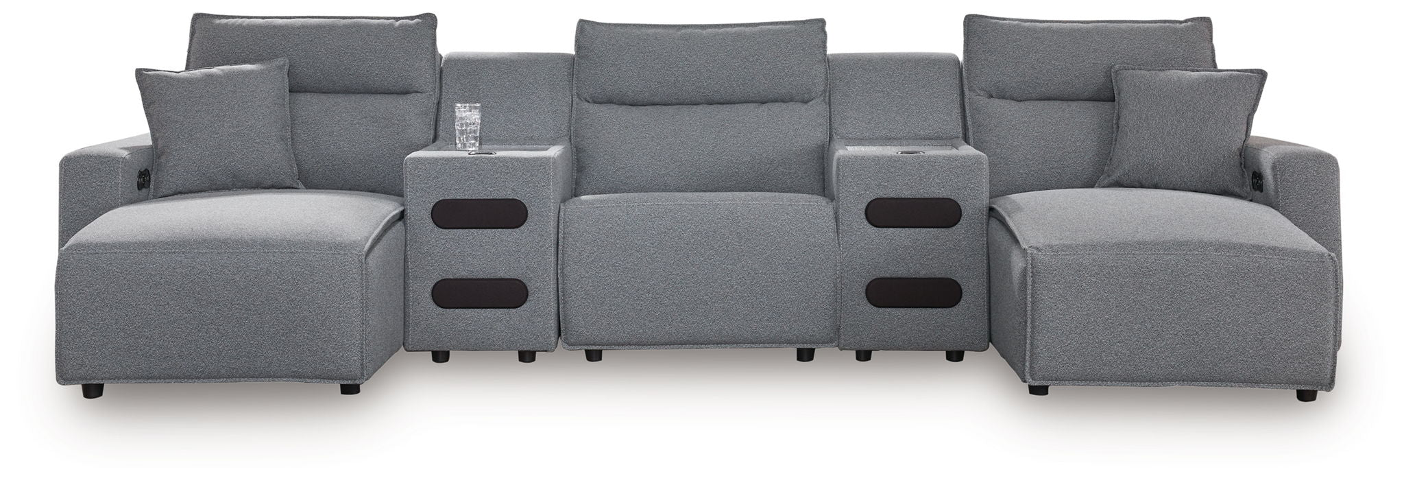 ModMax II - Salt And Pepper - Reclining Sectional - Urban Living Furniture (Los Angeles, CA)