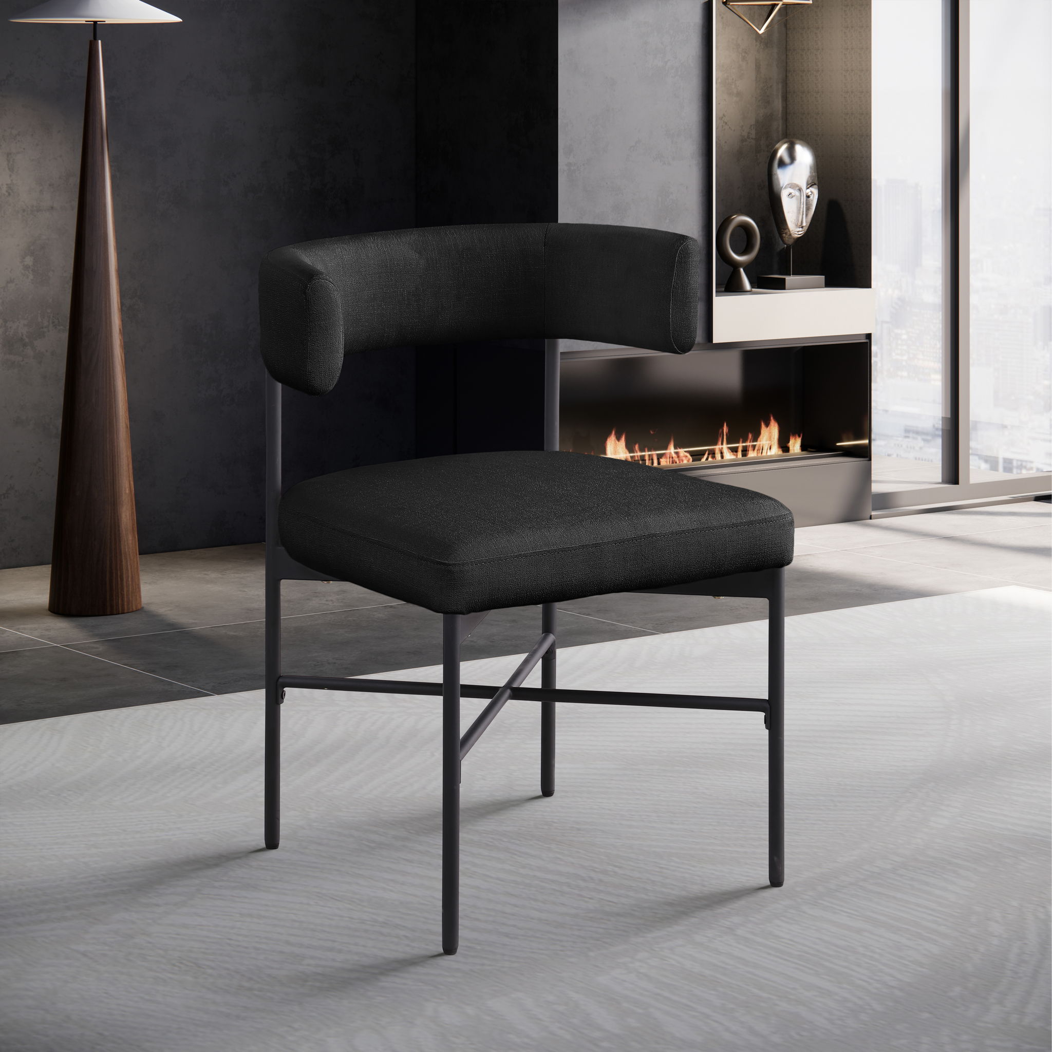 Rivage - Durable Dining Chair With Black Frame (Set of 2) - Urban Living Furniture (Los Angeles, CA)