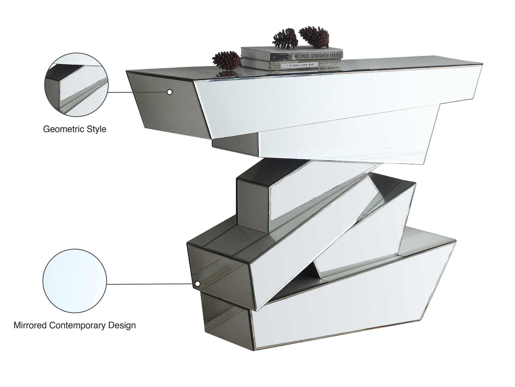 Jade - Console Table - Pearl Silver - Urban Living Furniture (Los Angeles, CA)