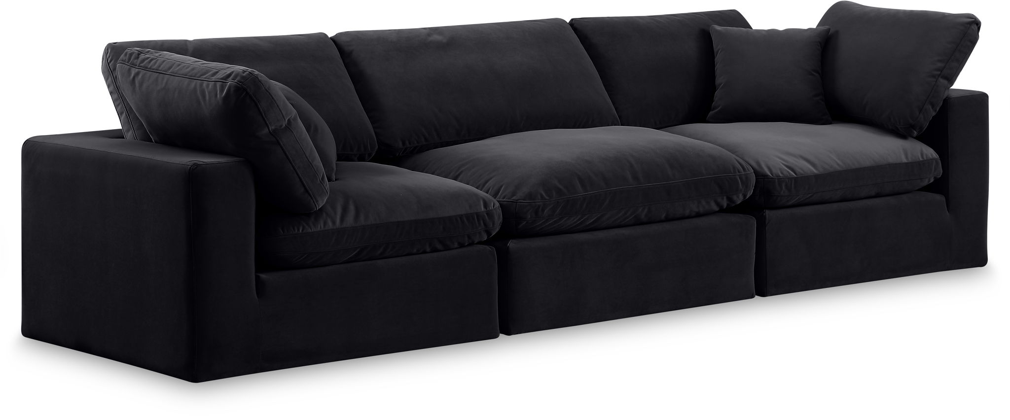 Comfy - Velvet Modular Sofa 3 Seats - Urban Living Furniture (Los Angeles, CA)