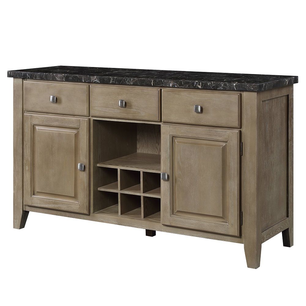 Charnell - Server - Marble Top & Oak - Urban Living Furniture (Los Angeles, CA)