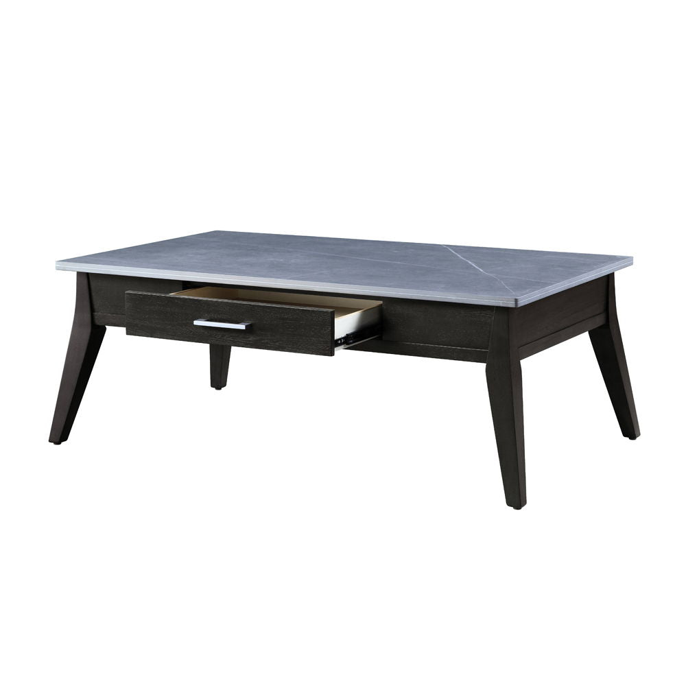 Zemocryss - Coffee Table - Sintered Stone Top & Dark Brown - Urban Living Furniture (Los Angeles, CA)