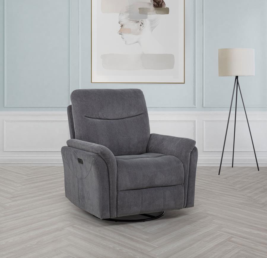 Adler - Upholstered Power Swivel Glider Recliner - Urban Living Furniture (Los Angeles, CA)