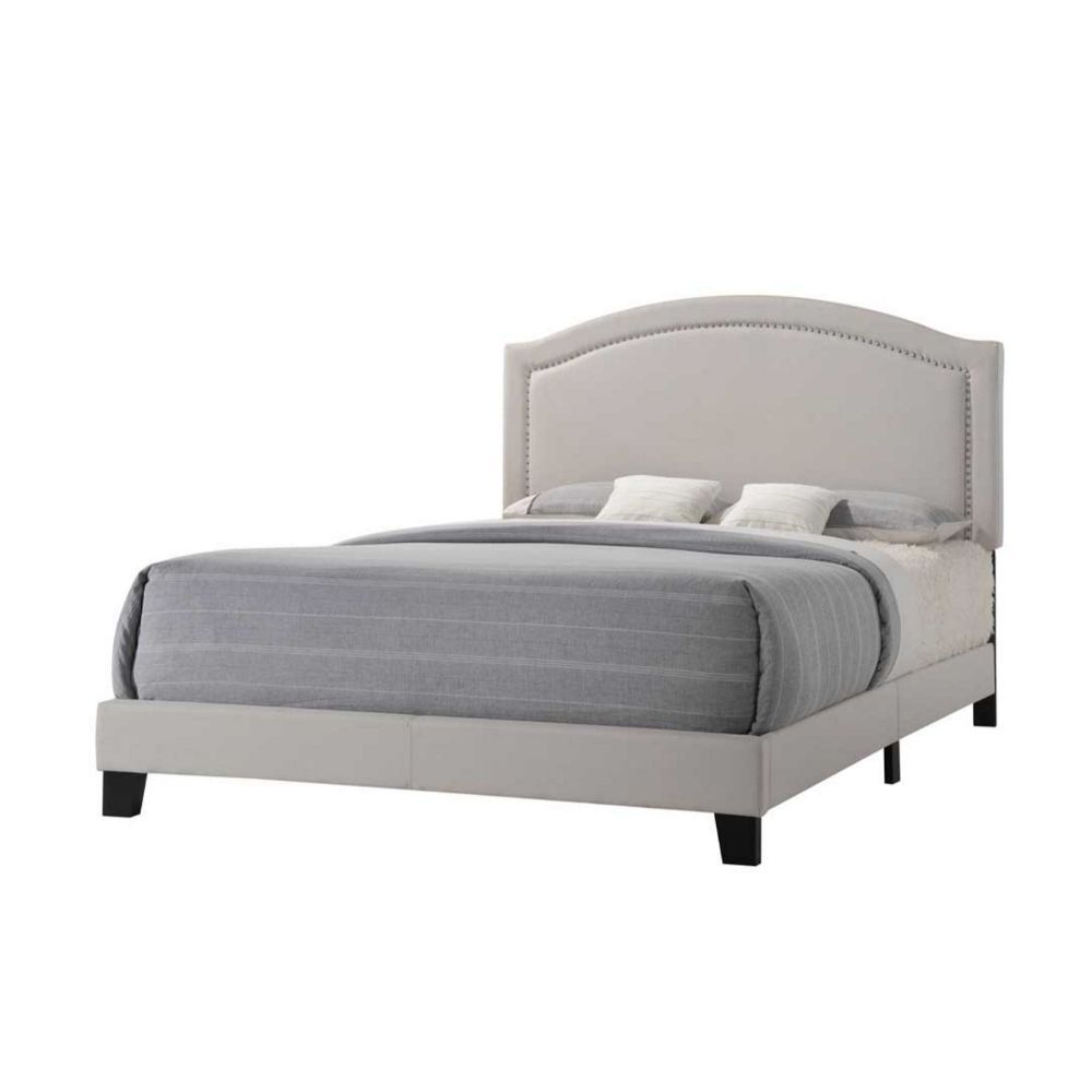 Garresso - Queen Bed - Fog Fabric - Urban Living Furniture (Los Angeles, CA)