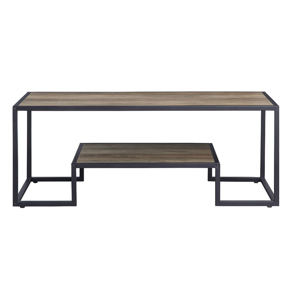 Idella - Coffee Table - Rustic Oak & Black - Urban Living Furniture (Los Angeles, CA)