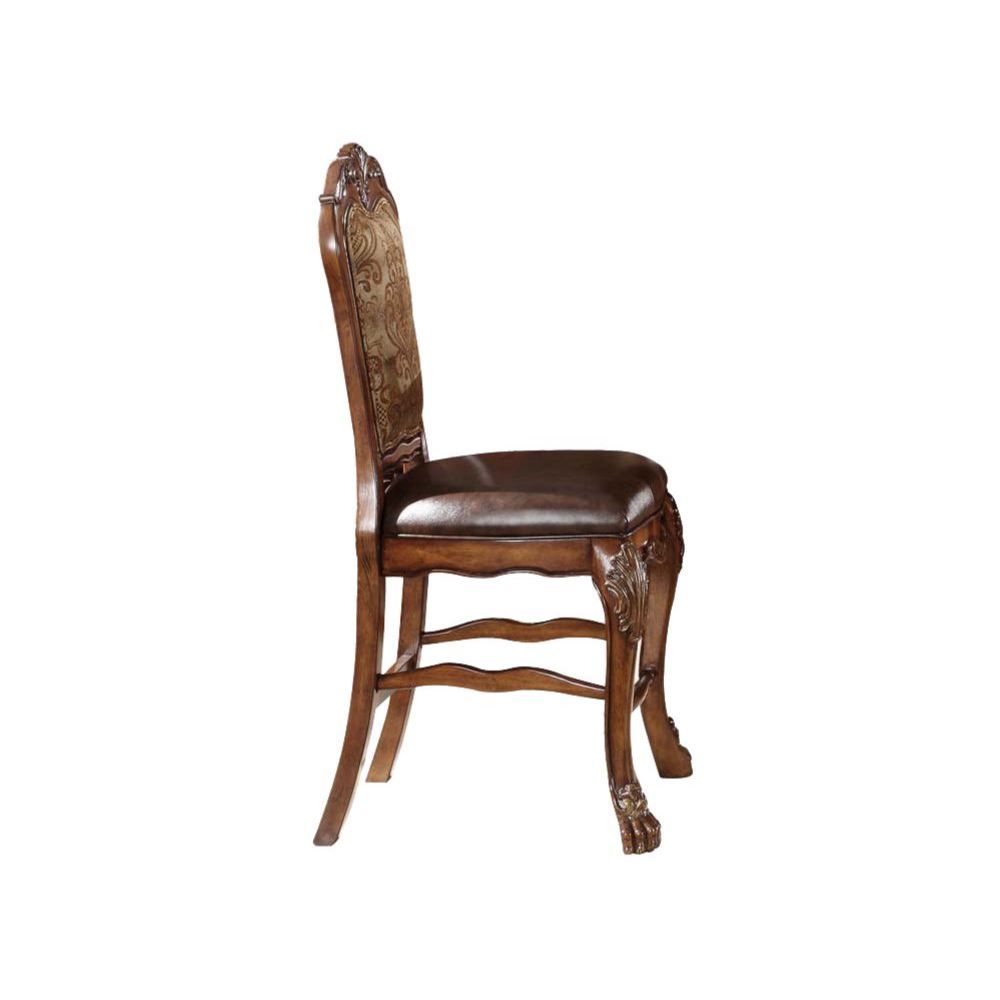 Dresden - Counter Height Chair (Set of 2) - PU & Cherry Oak - Urban Living Furniture (Los Angeles, CA)