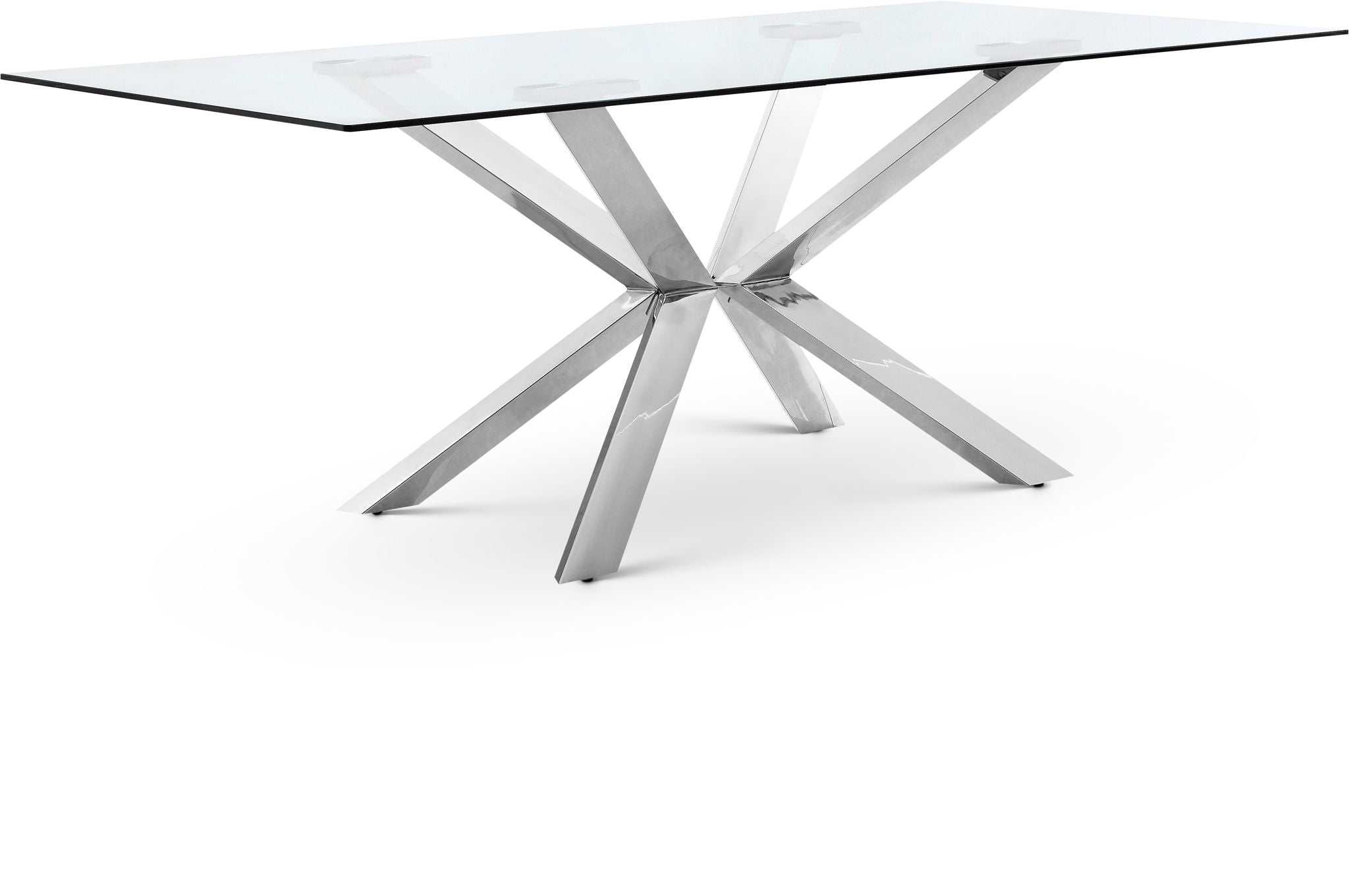 Juno - Dining Table - Pearl Silver - Glass - Urban Living Furniture (Los Angeles, CA)