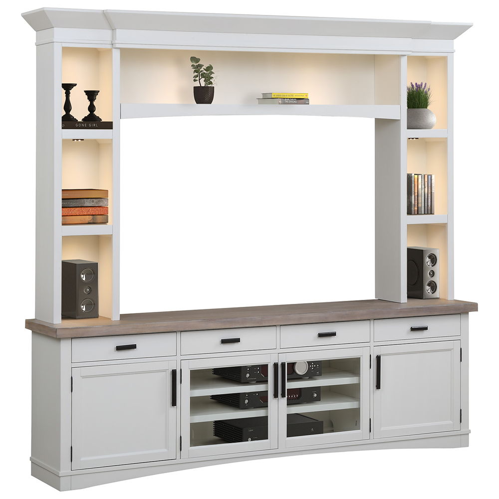 Americana Modern - TV Console with Hutch and LED Lights - Urban Living Furniture (Los Angeles, CA)