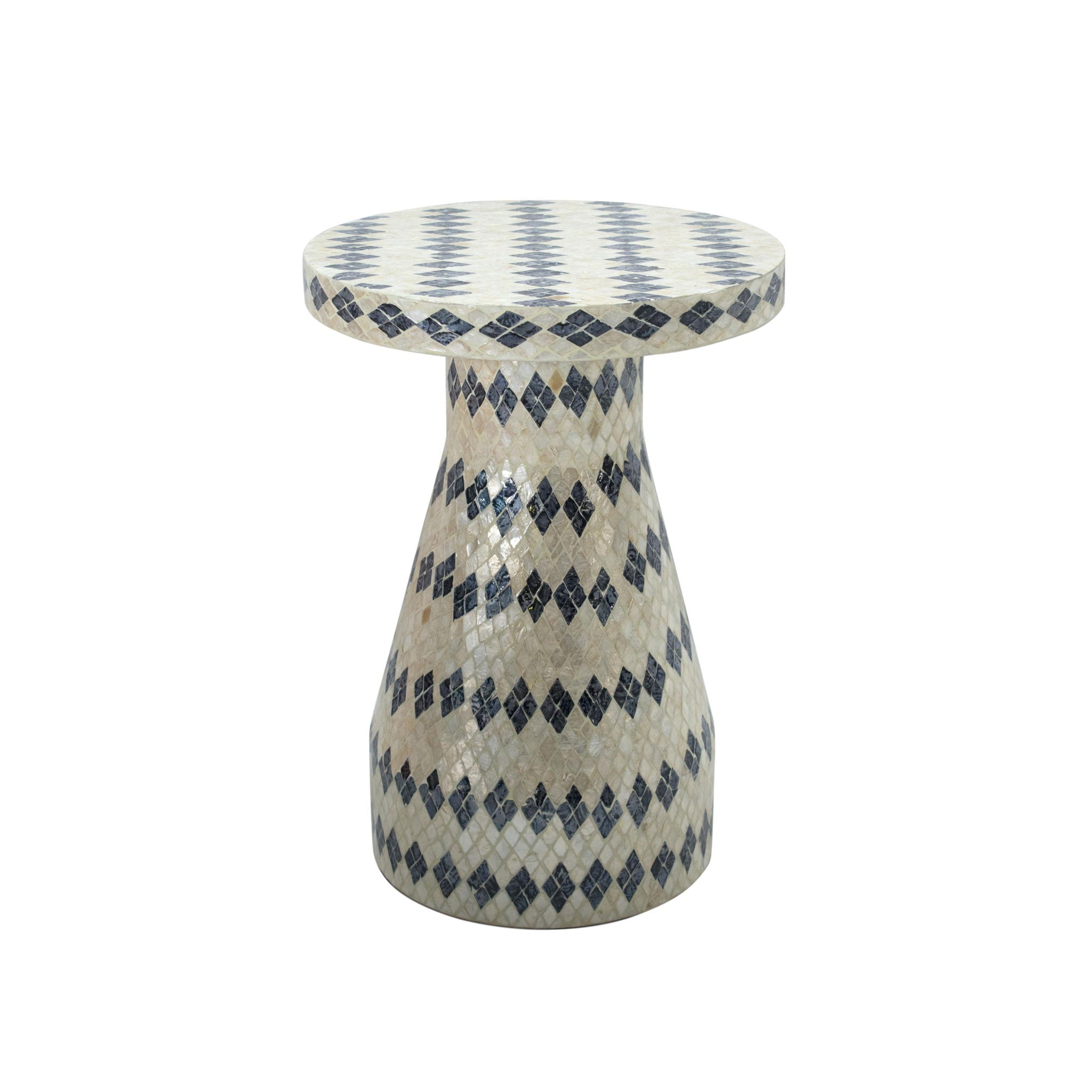Halio - Checkered Shell Side Table - Urban Living Furniture (Los Angeles, CA)