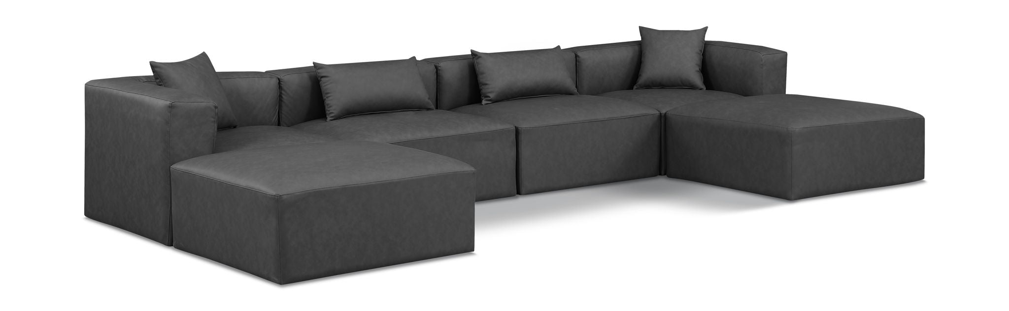 Cube - 6 Piece Modular Double Chaise Sectional - Urban Living Furniture (Los Angeles, CA)