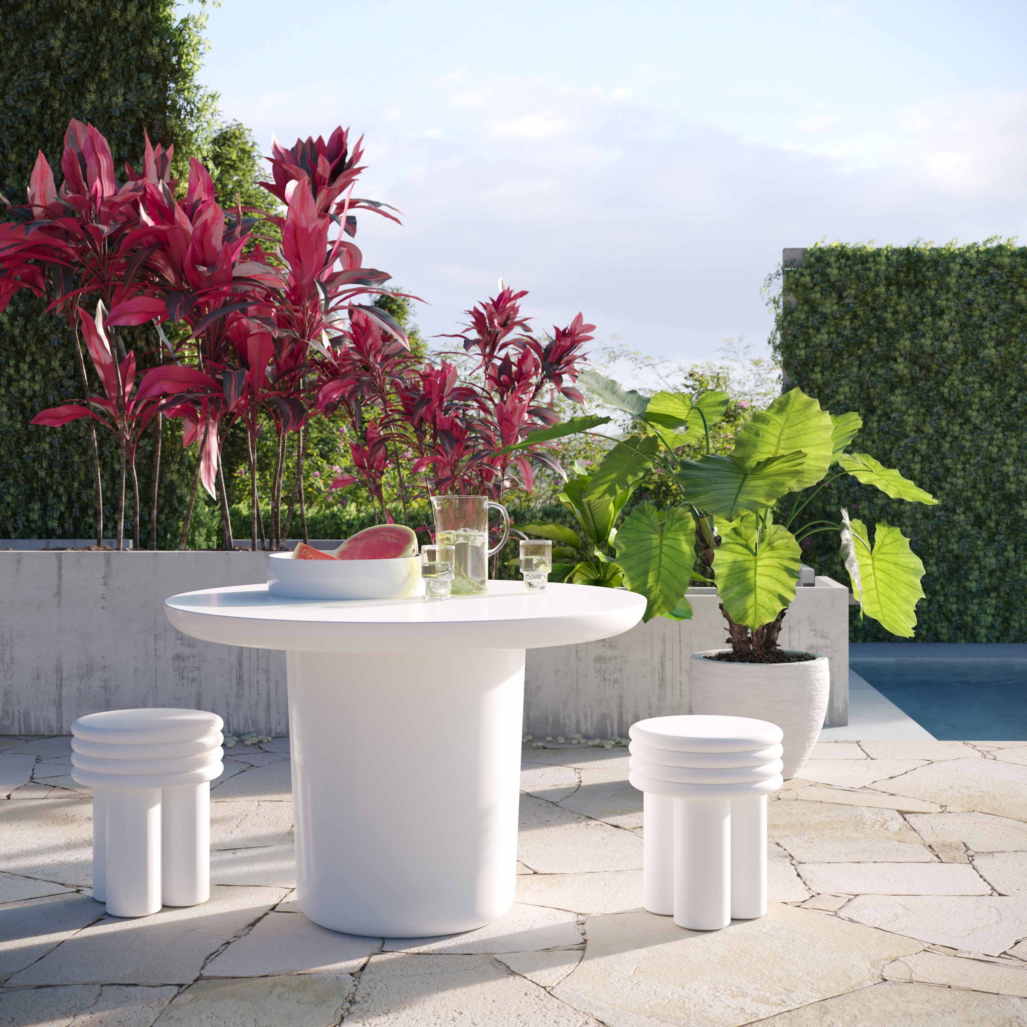 Delta - Concrete Side Table - Urban Living Furniture (Los Angeles, CA)
