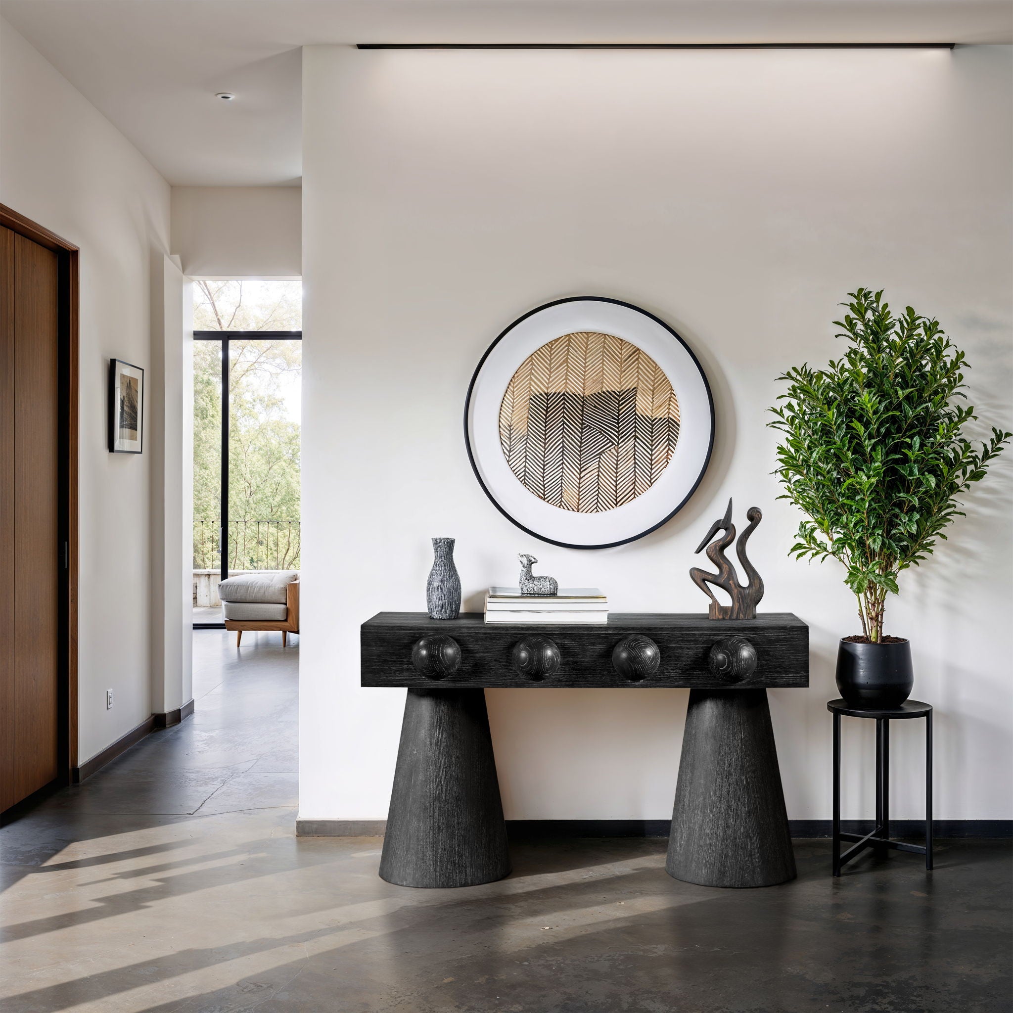 Bracciano - Oak Veneer Console Table - Urban Living Furniture (Los Angeles, CA)