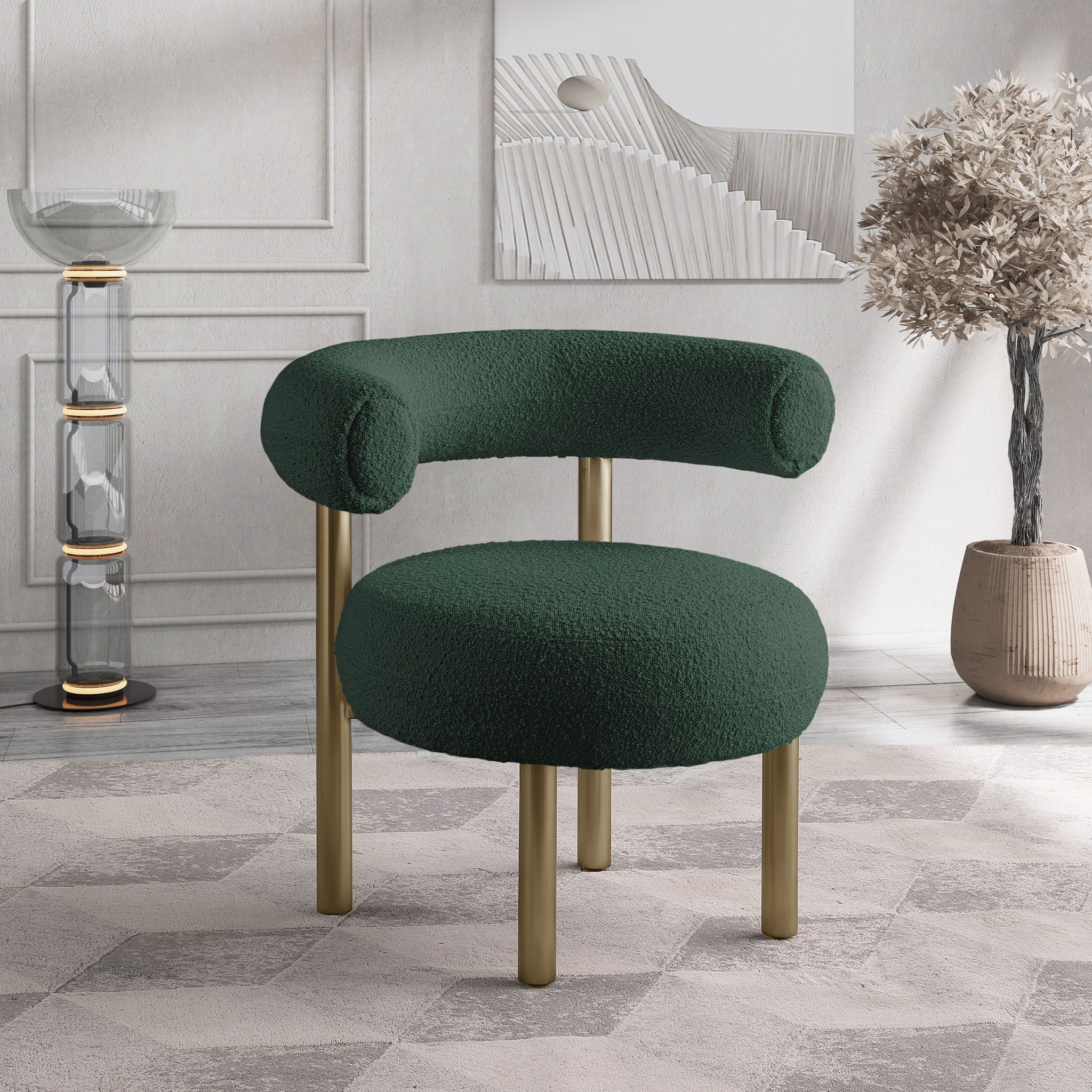 Bordeaux - Boucle Fabric Accent Chair - Urban Living Furniture (Los Angeles, CA)