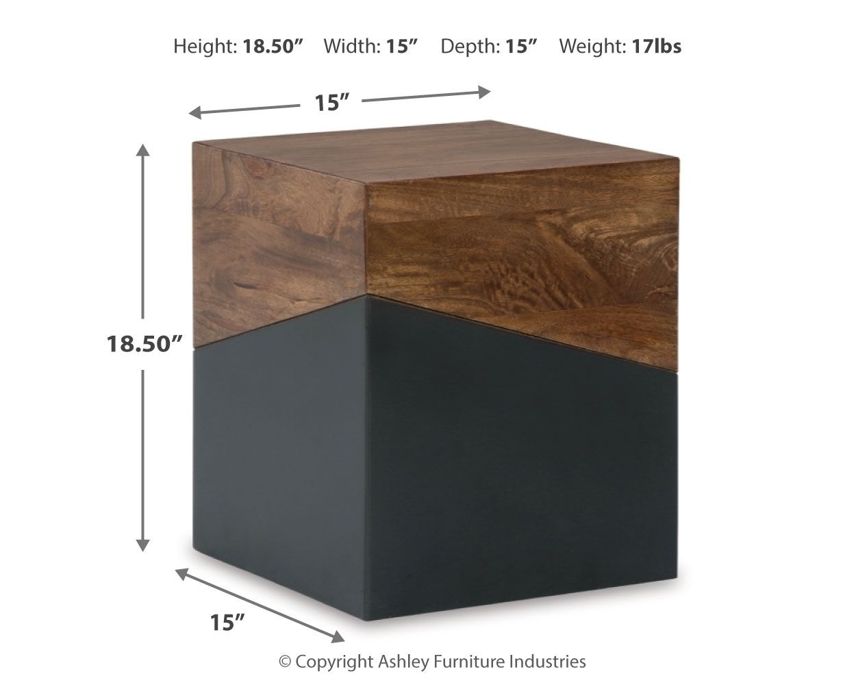 Trailbend - Brown / Gunmetal - Accent Table - Urban Living Furniture (Los Angeles, CA)