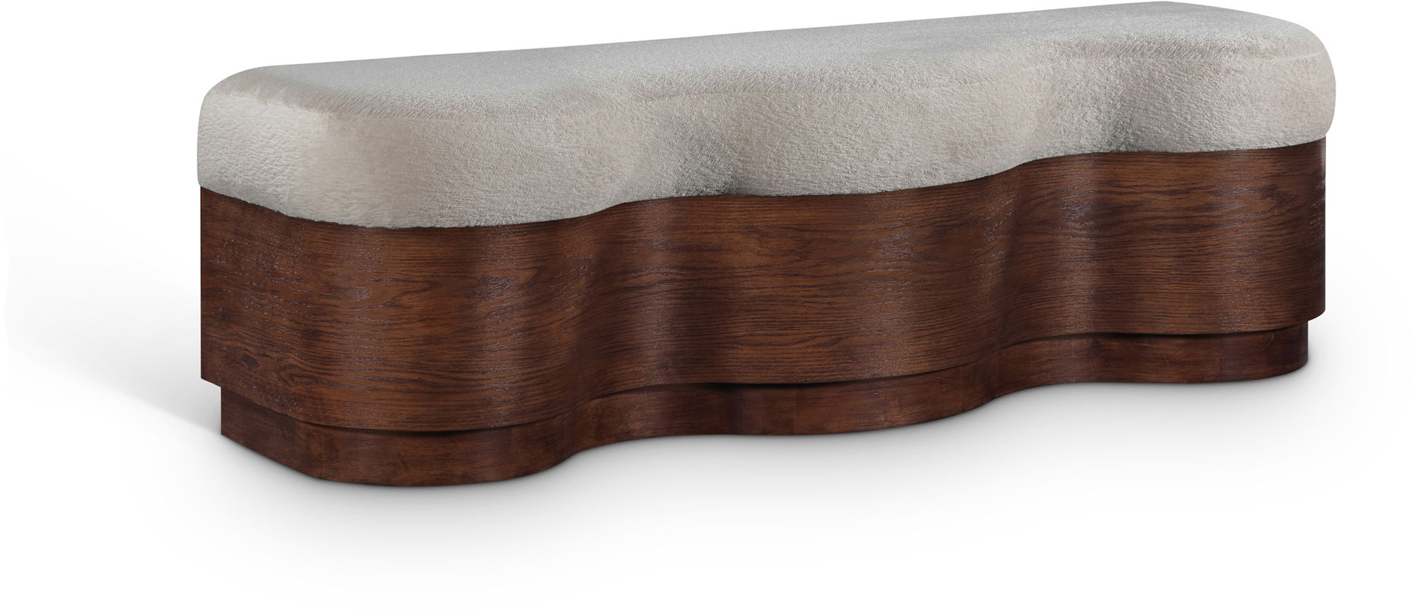 Savoy - Bench With Brown Base - Urban Living Furniture (Los Angeles, CA)
