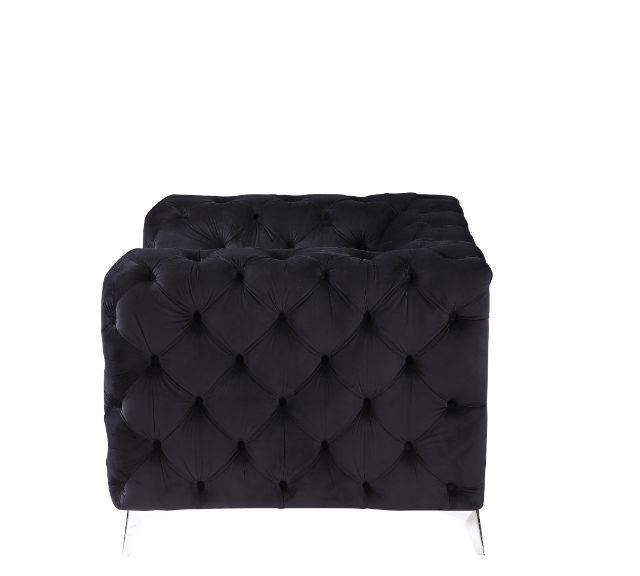 Phifina - Chair - Black Velvet - Urban Living Furniture (Los Angeles, CA)
