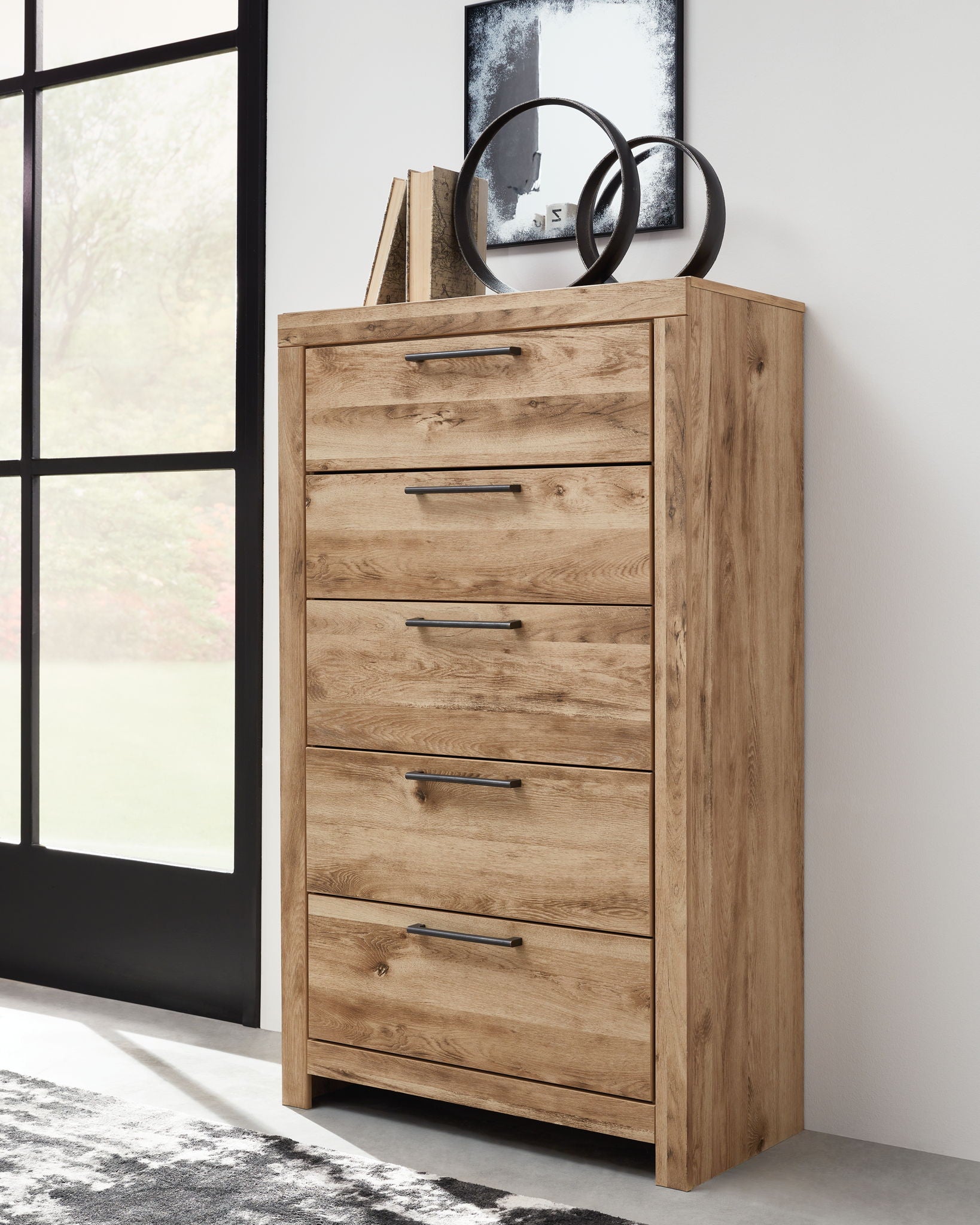 Hyanna - Tan Brown - Five Drawer Chest - Urban Living Furniture (Los Angeles, CA)