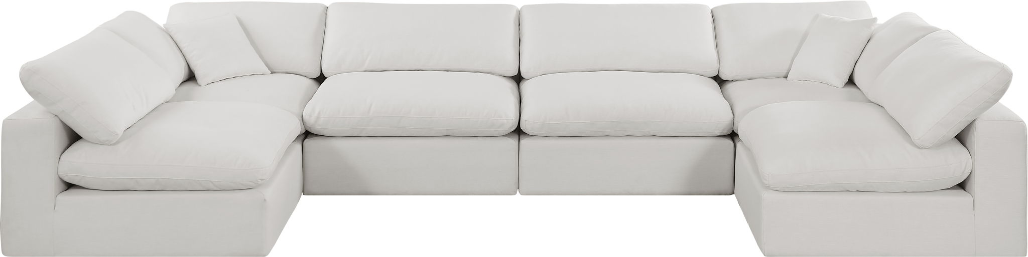 Comfy - 6 Piece Linen Modular Armless Sectional - Urban Living Furniture (Los Angeles, CA)