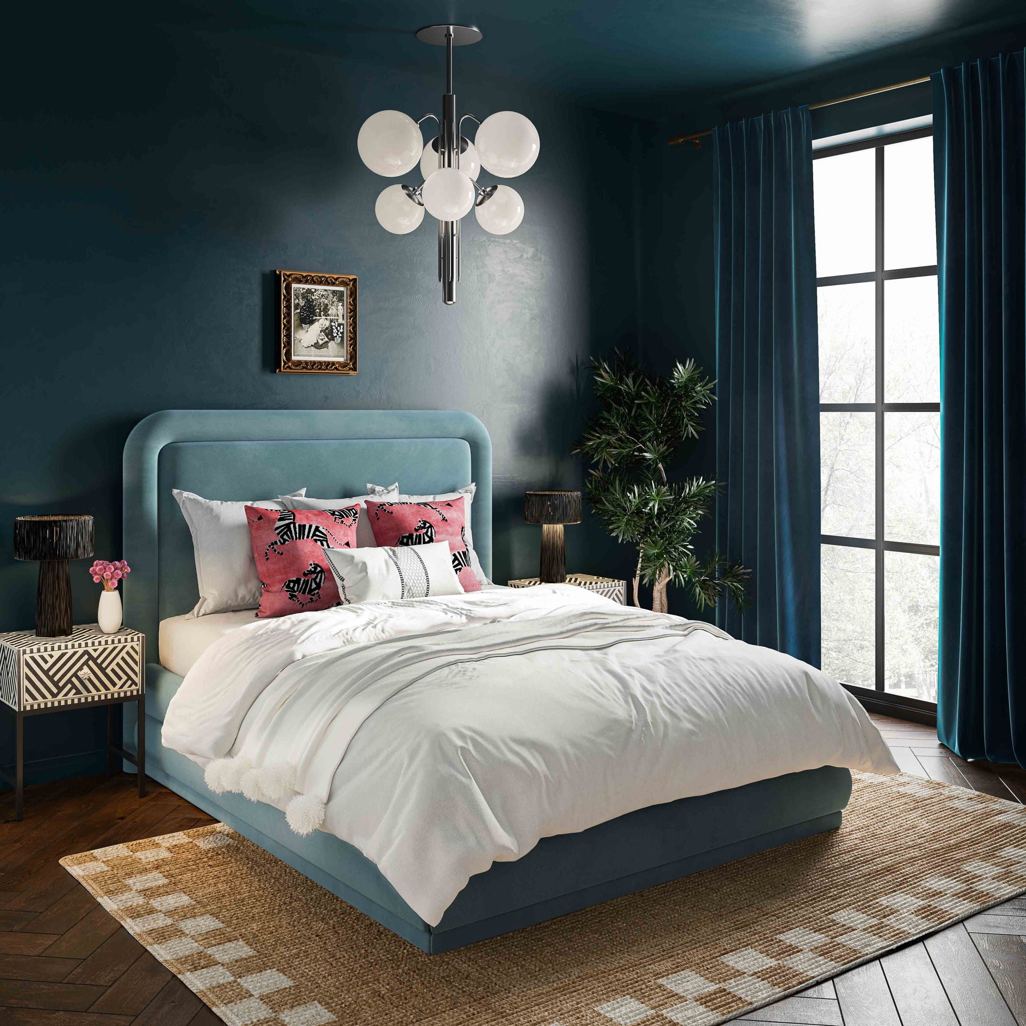 Briella - Velvet Bed