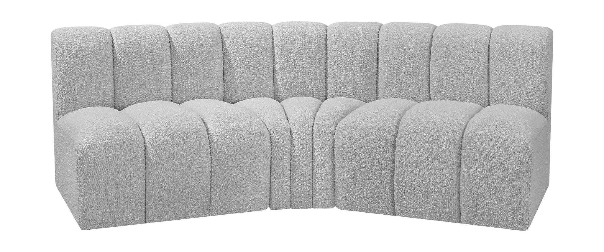 Arc - Boucle Fabric 3 Piece Modular Corner Sofa - Urban Living Furniture (Los Angeles, CA)