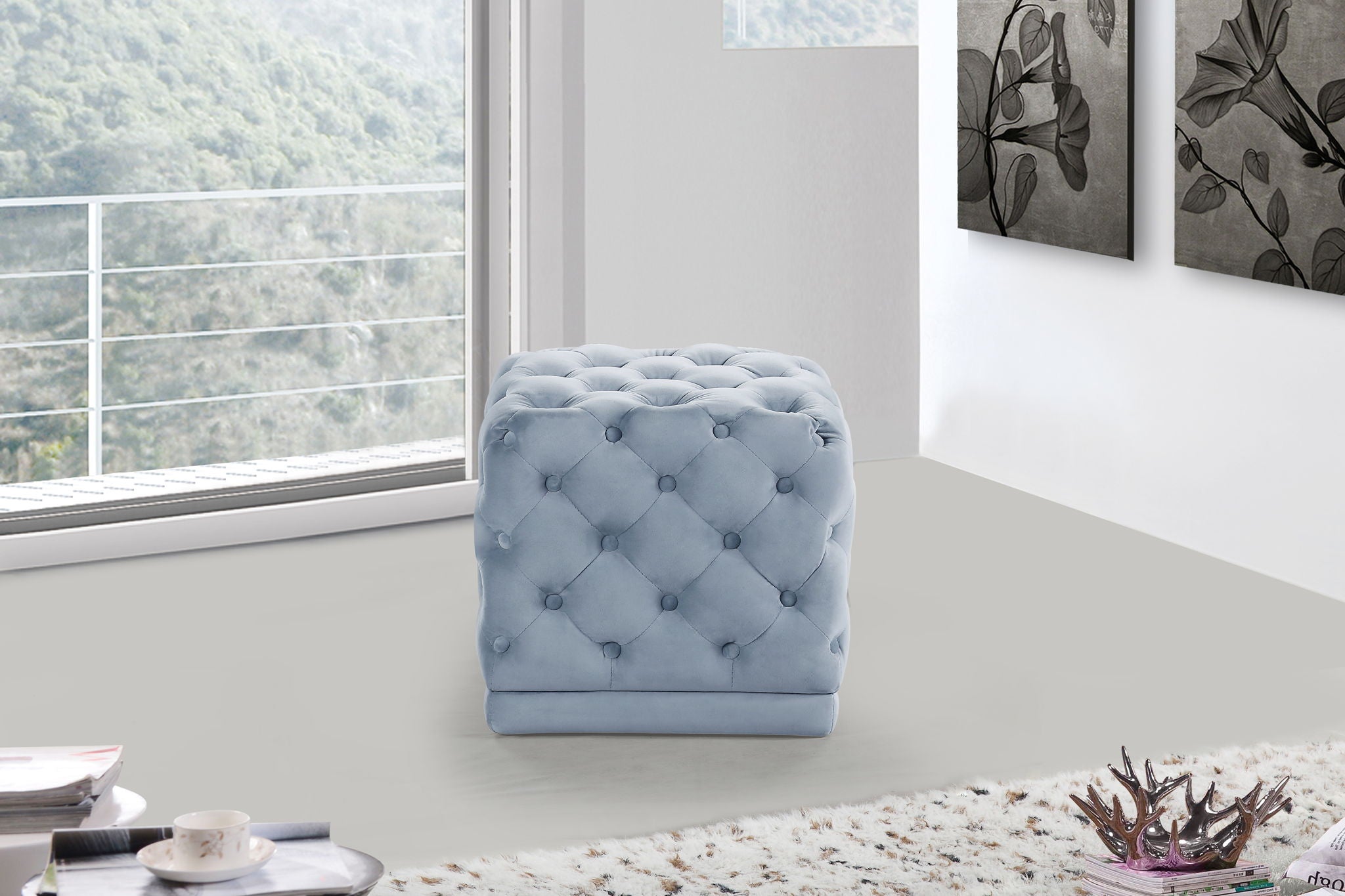 Stella - Stool Ottoman - Urban Living Furniture (Los Angeles, CA)