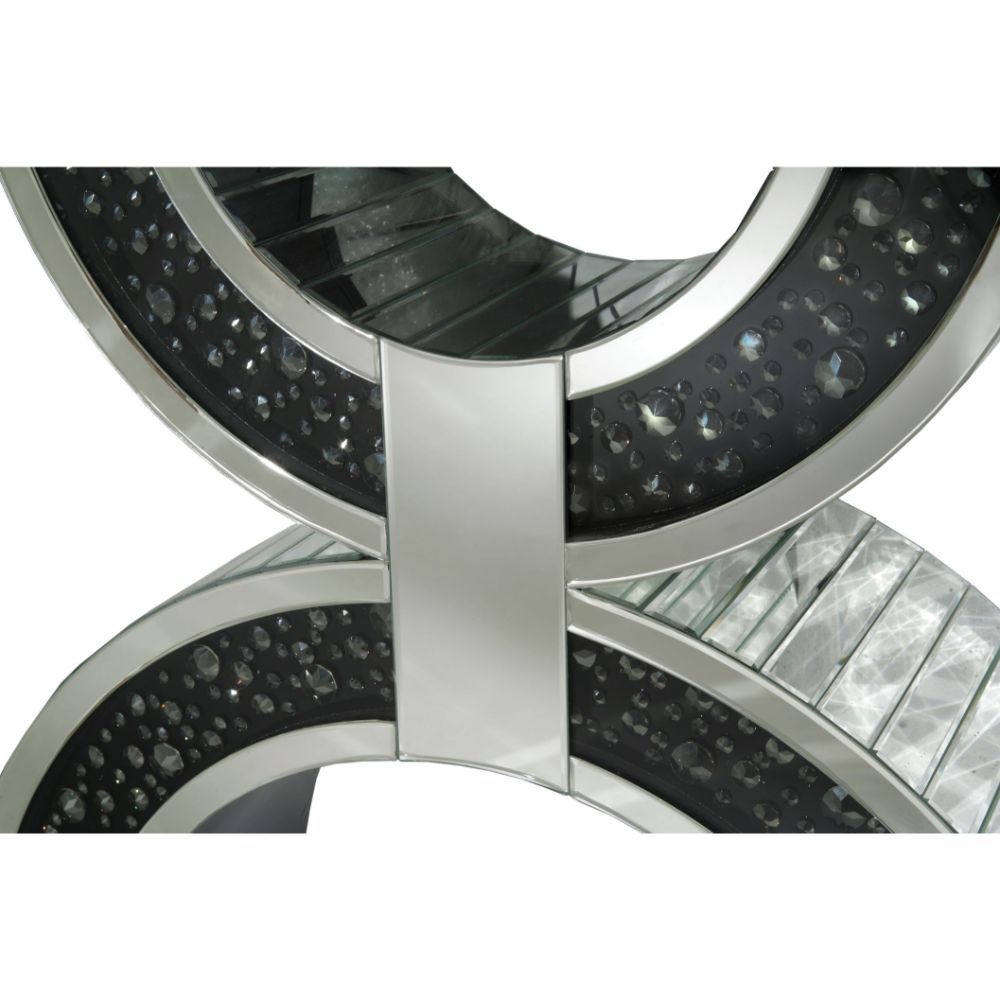 Nysa - Console Table With Faux Crystals - Mirrored - Urban Living Furniture (Los Angeles, CA)