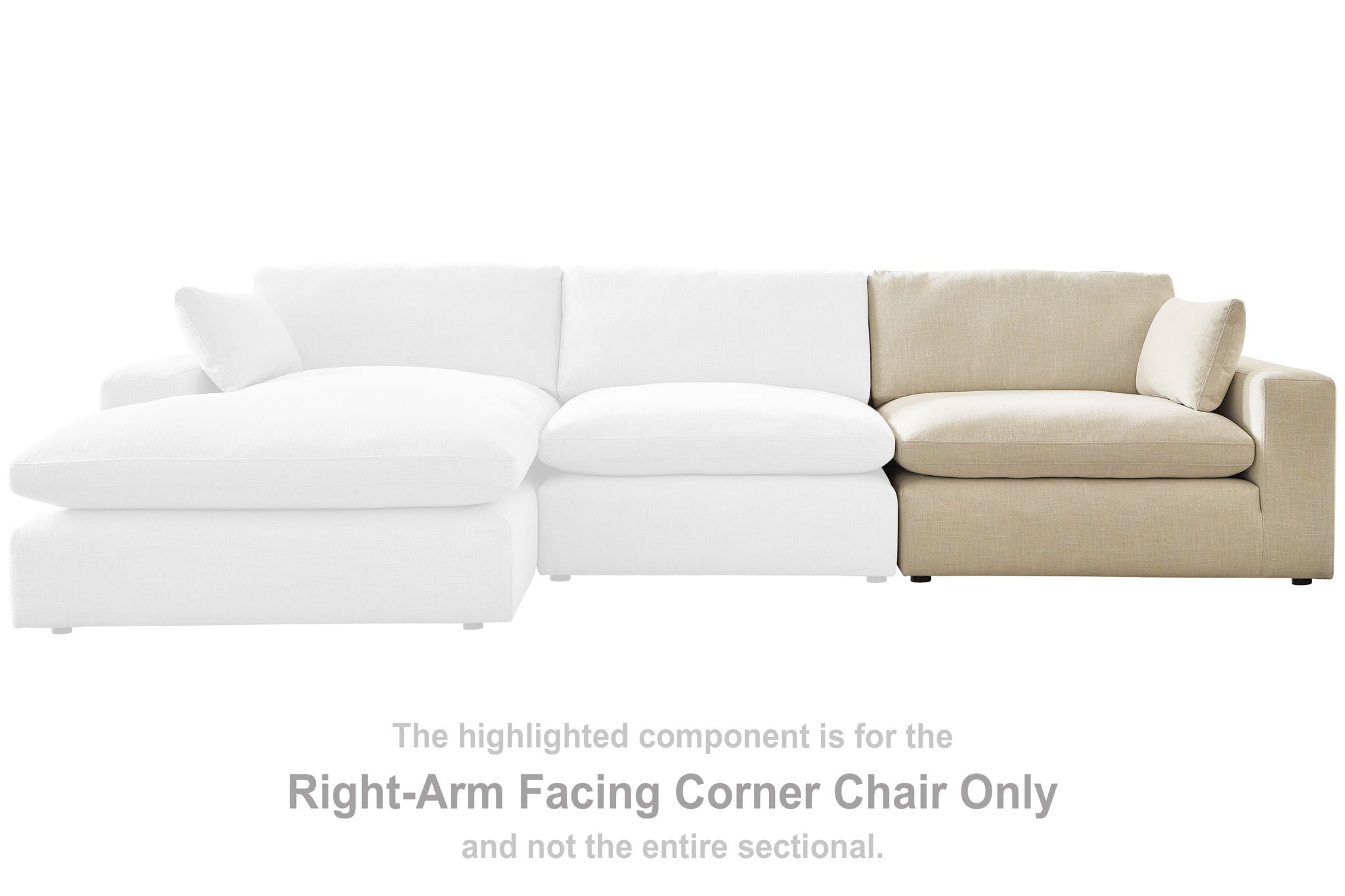 Elyza - RAF Corner Chair - Linen - Urban Living Furniture (Los Angeles, CA)