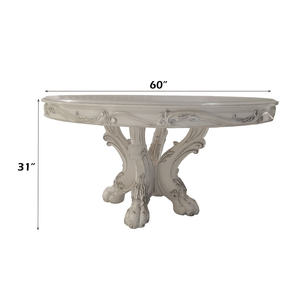 Dresden - Round Dining Table - Bone White - Urban Living Furniture (Los Angeles, CA)