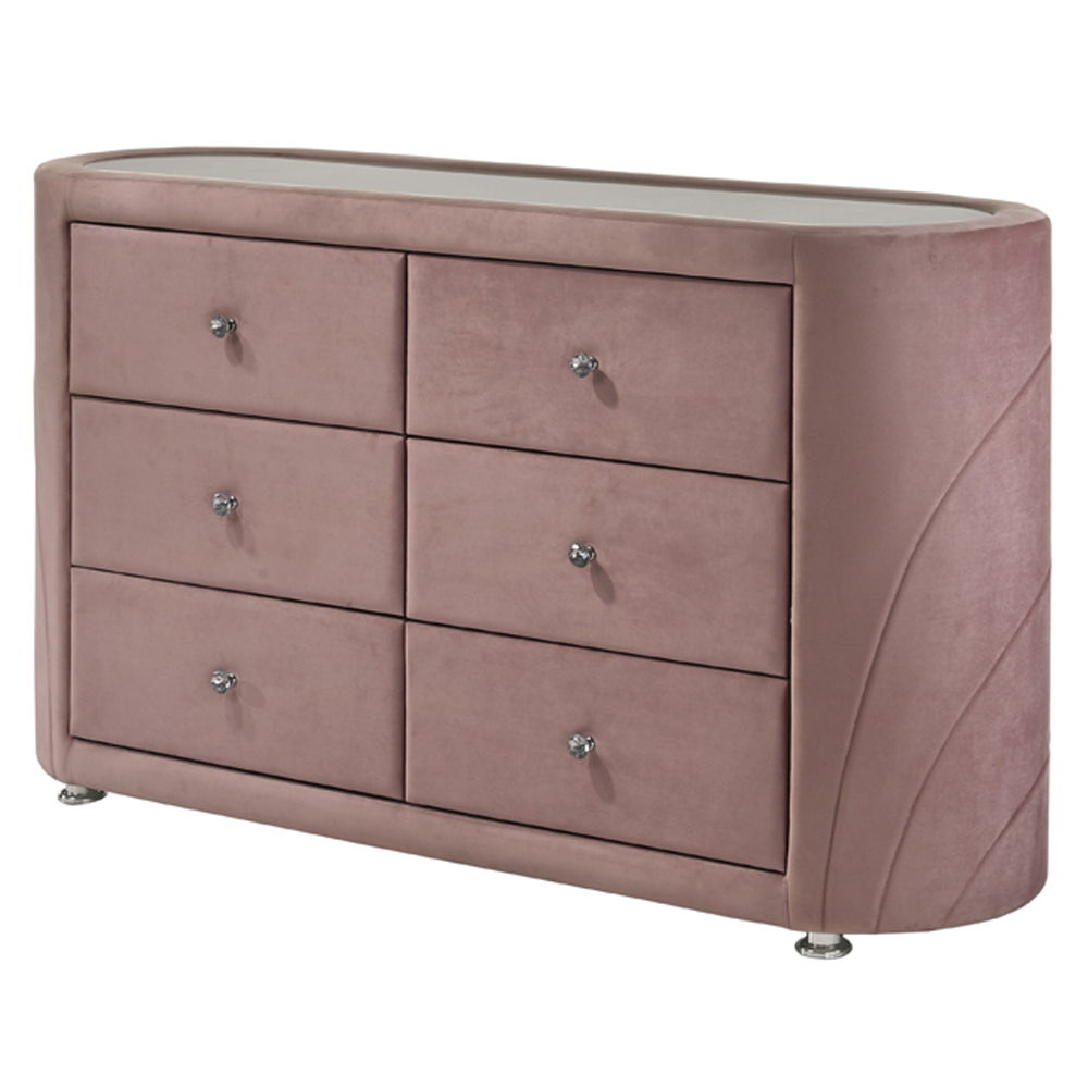 Salonia - Dresser - Pink Velvet - Urban Living Furniture (Los Angeles, CA)