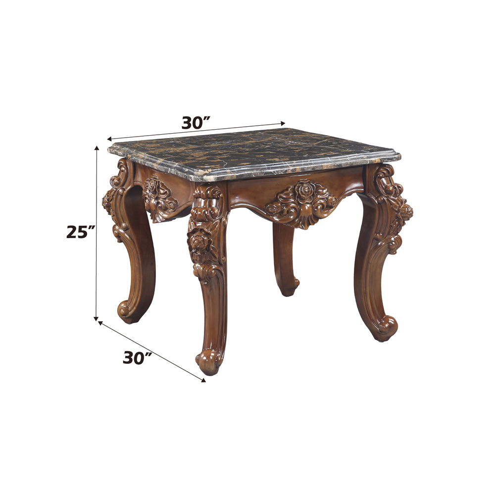 Forsythia - End Table - Marble Top & Walnut - Urban Living Furniture (Los Angeles, CA)
