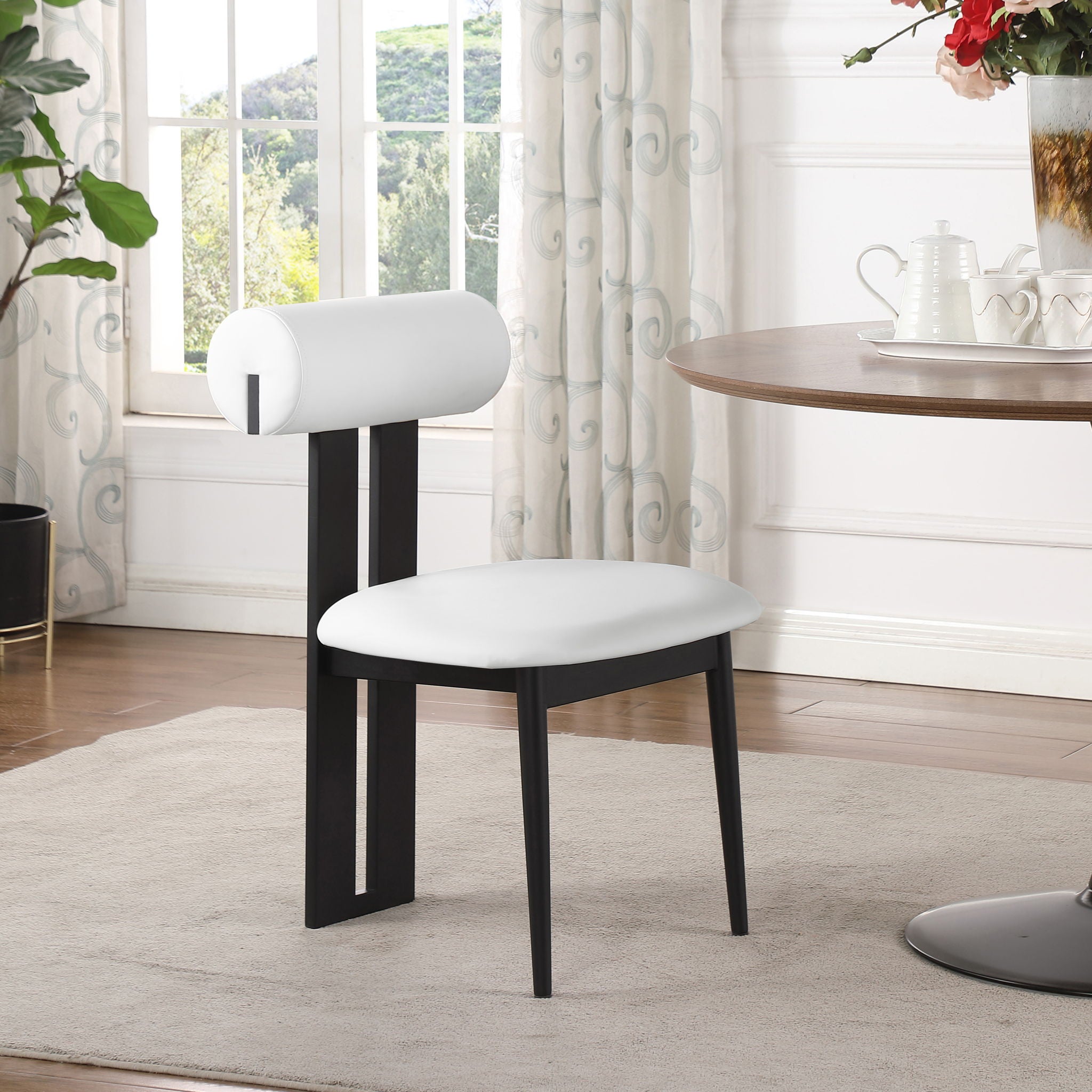 Dario - Faux Leather Dining Chair With Black Frame (Set of 2) - Urban Living Furniture (Los Angeles, CA)